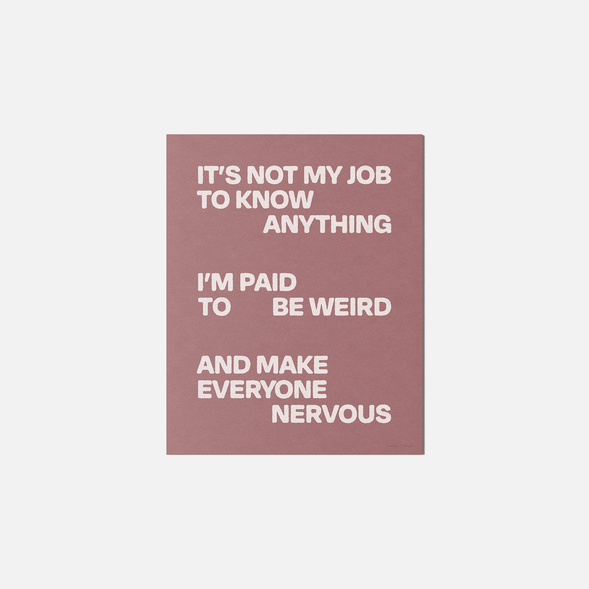 NERVOUS PRINT