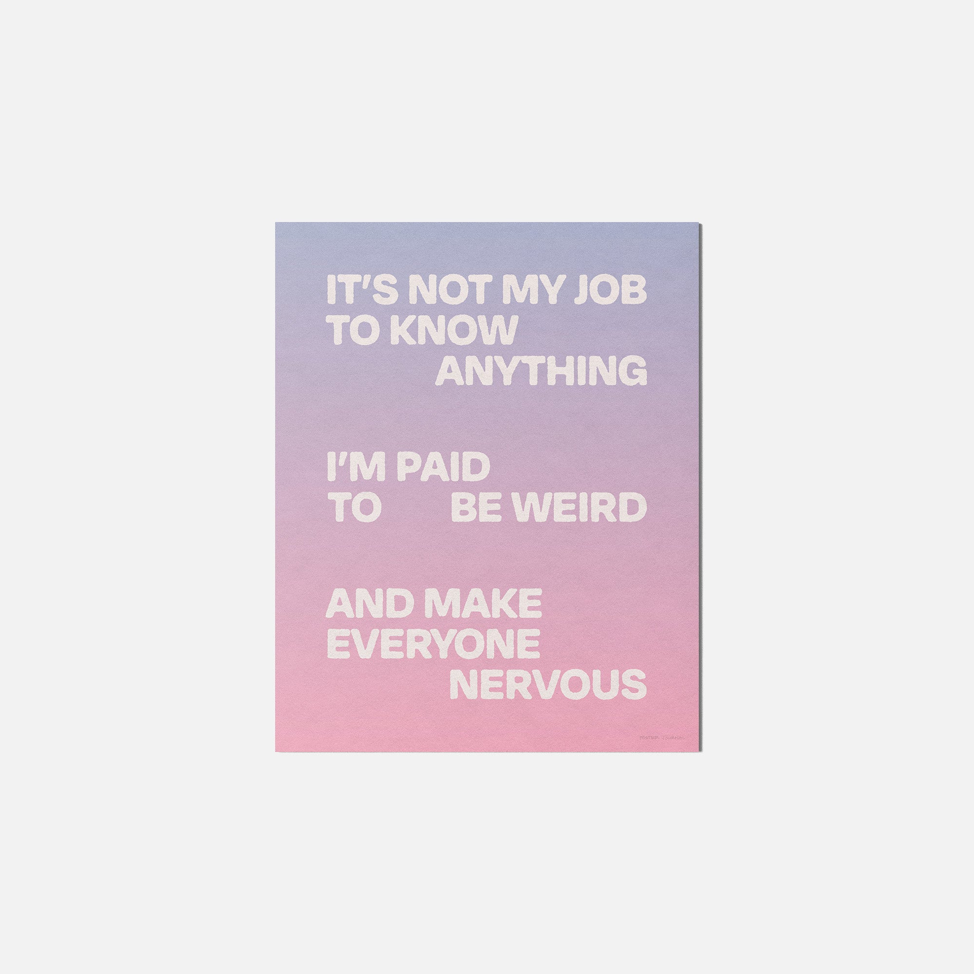 NERVOUS PRINT