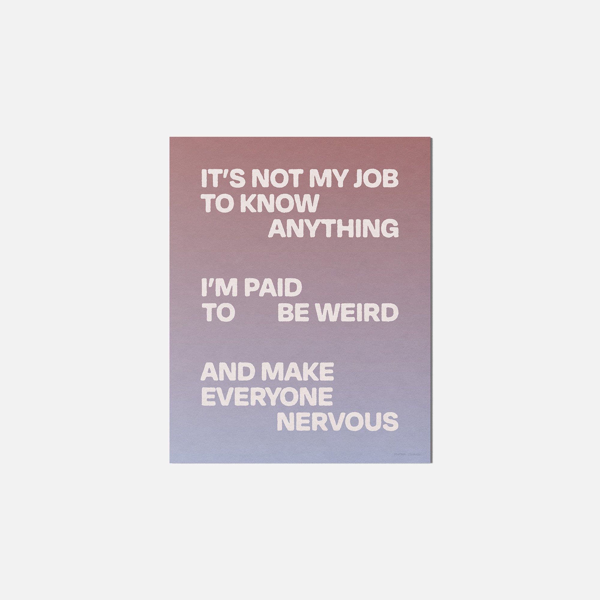 NERVOUS PRINT