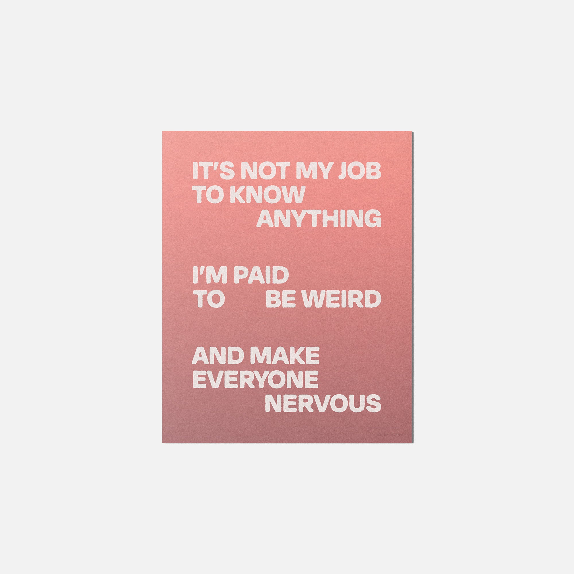 NERVOUS PRINT