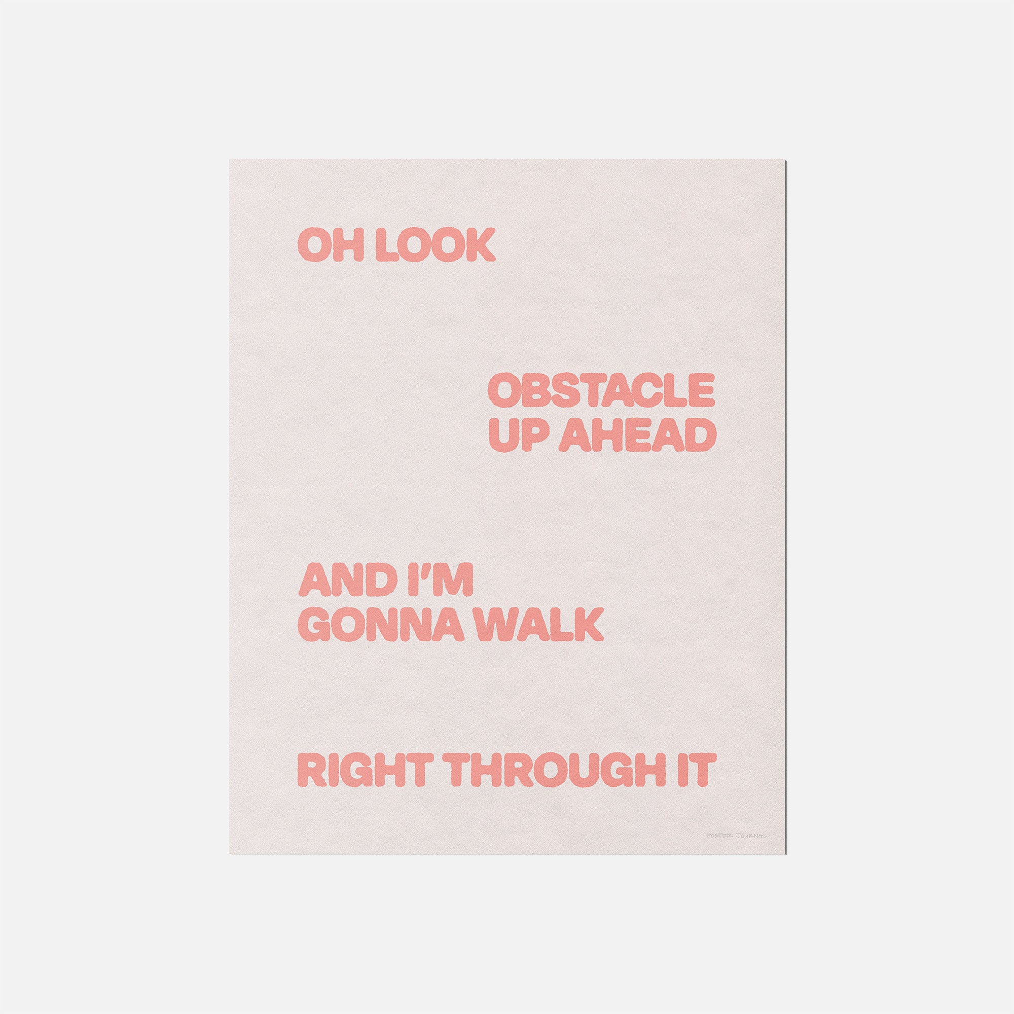 OBSTACLE PRINT