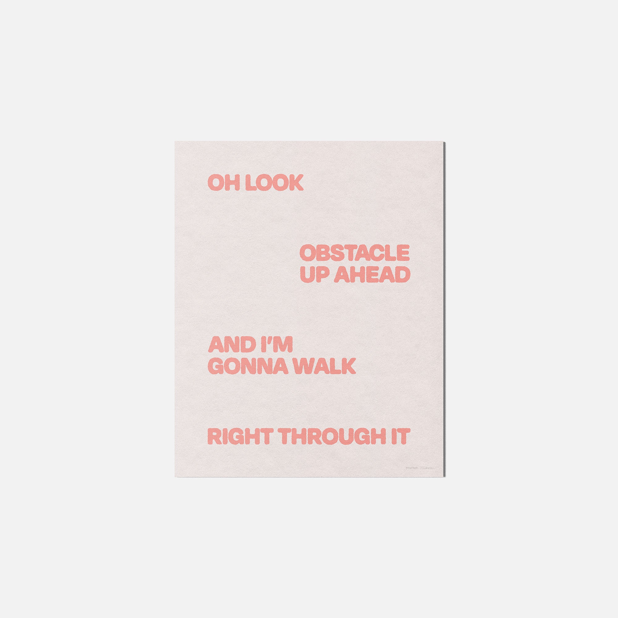 OBSTACLE PRINT