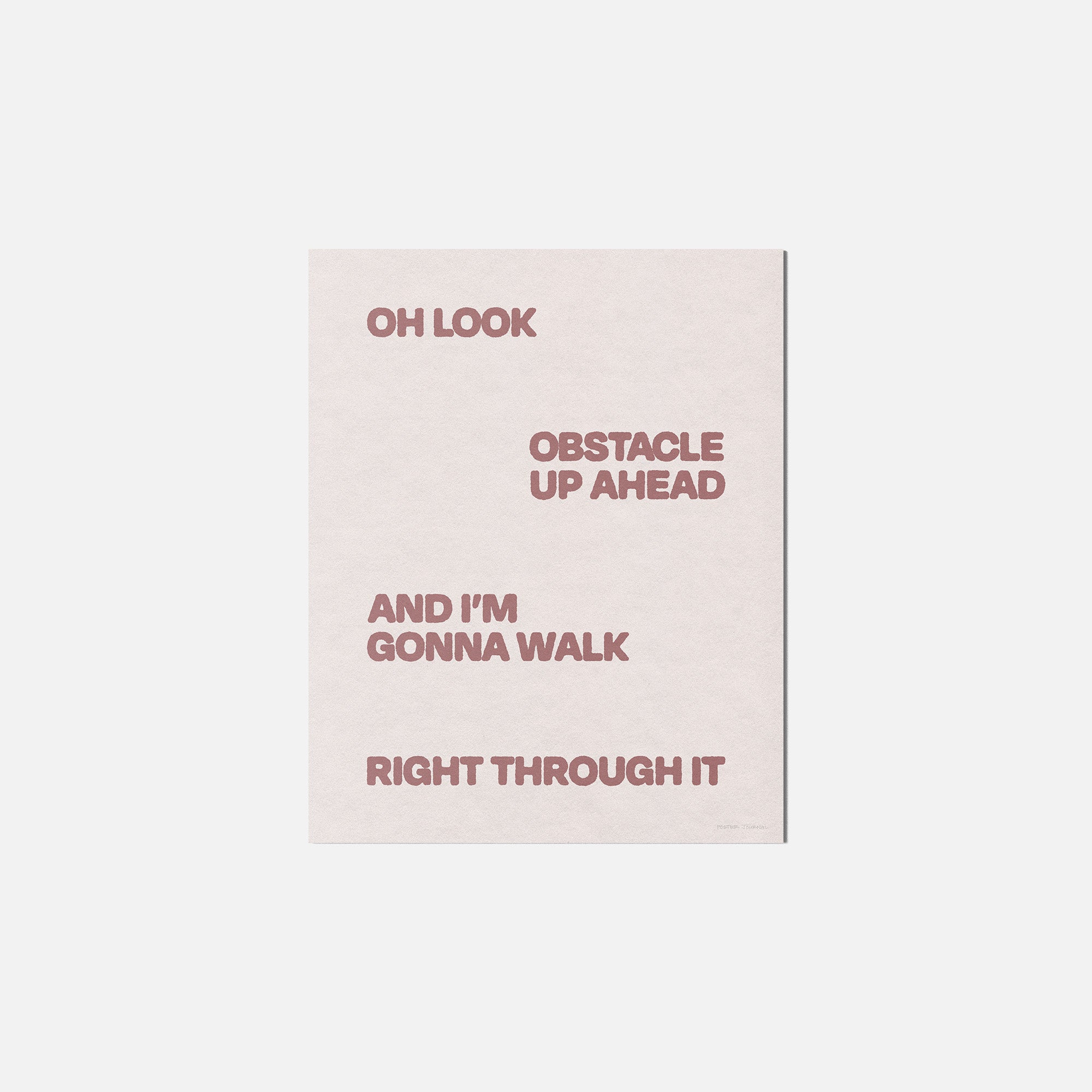 OBSTACLE PRINT