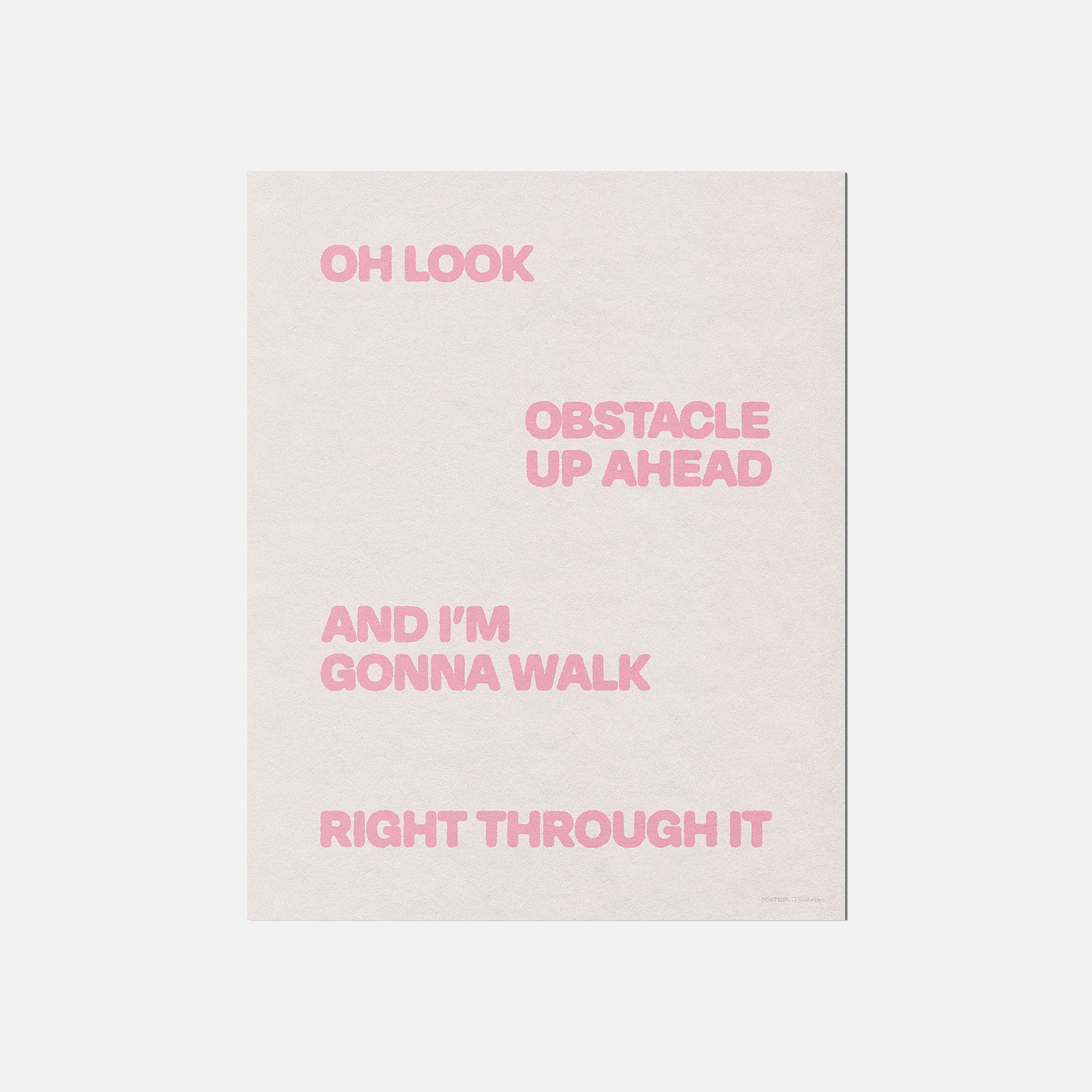 OBSTACLE PRINT
