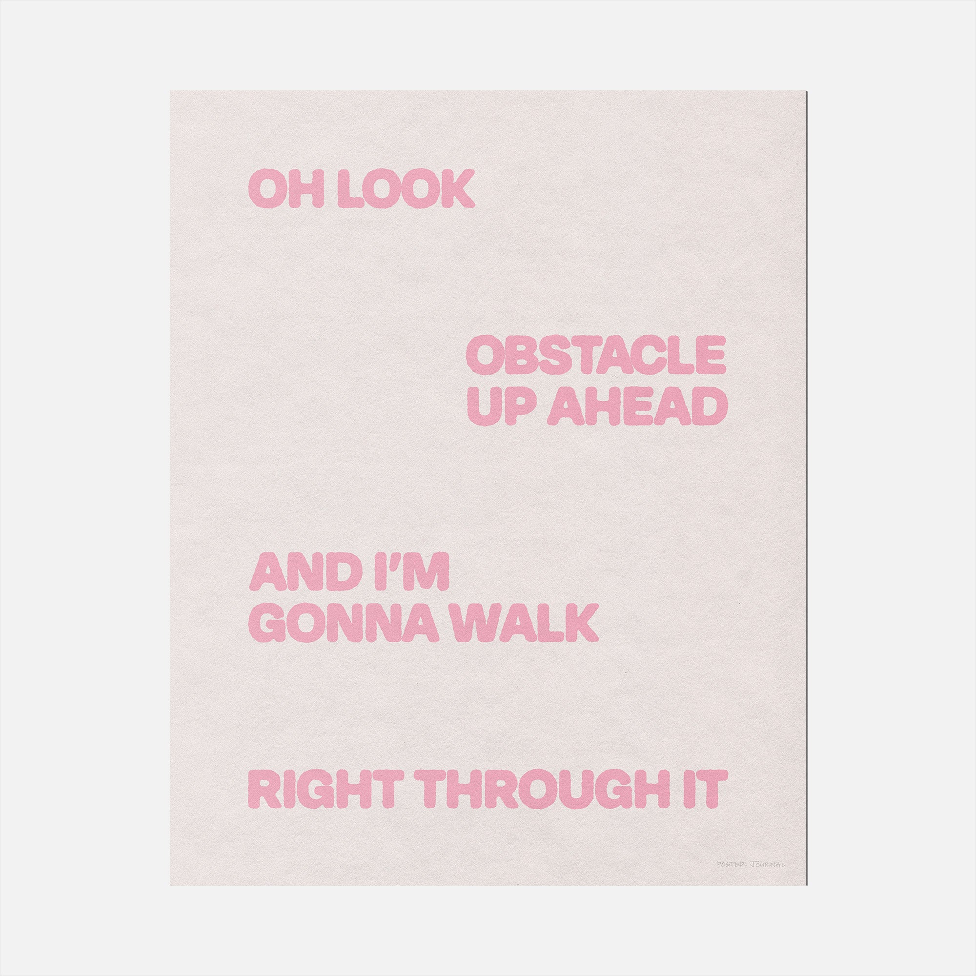 OBSTACLE PRINT