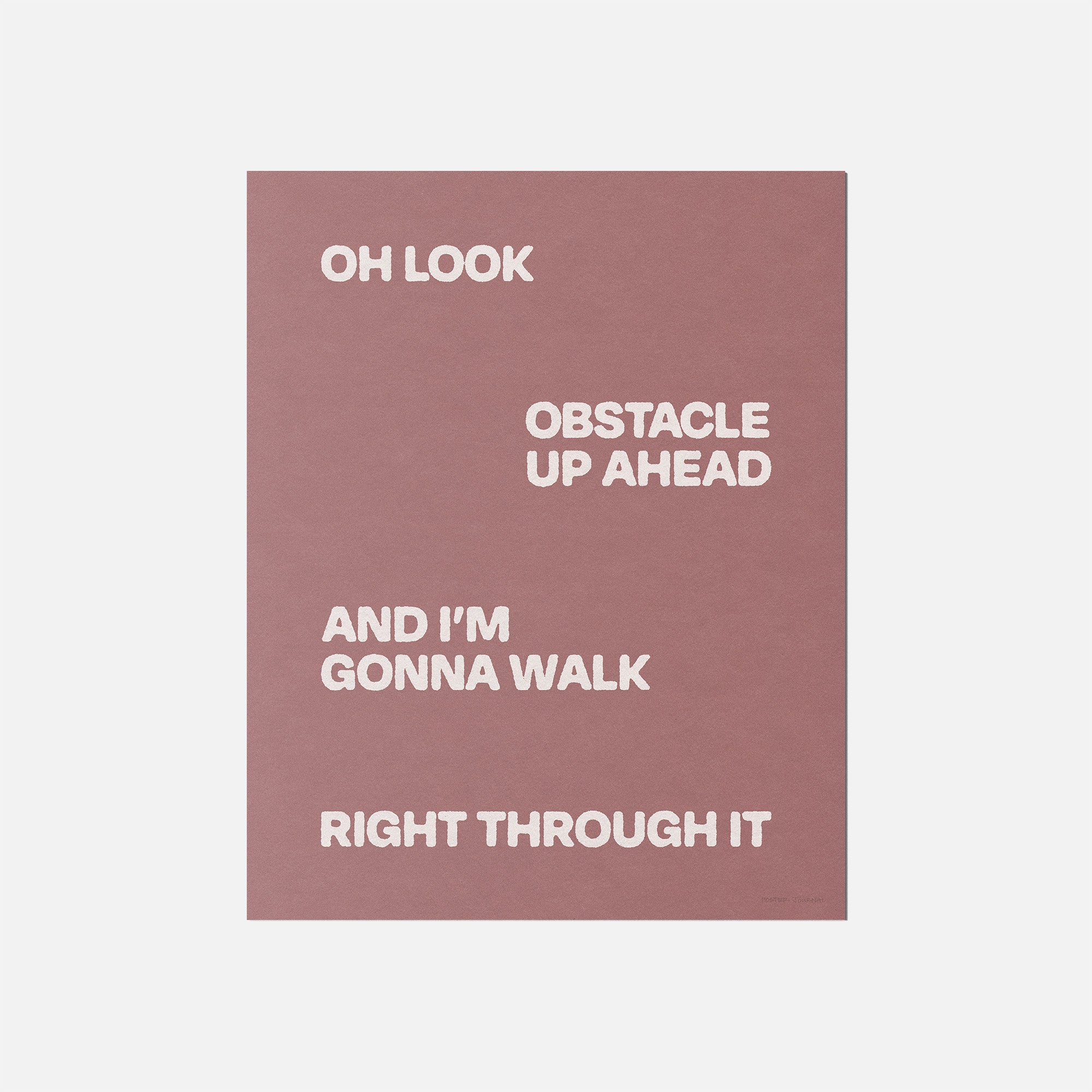 OBSTACLE PRINT