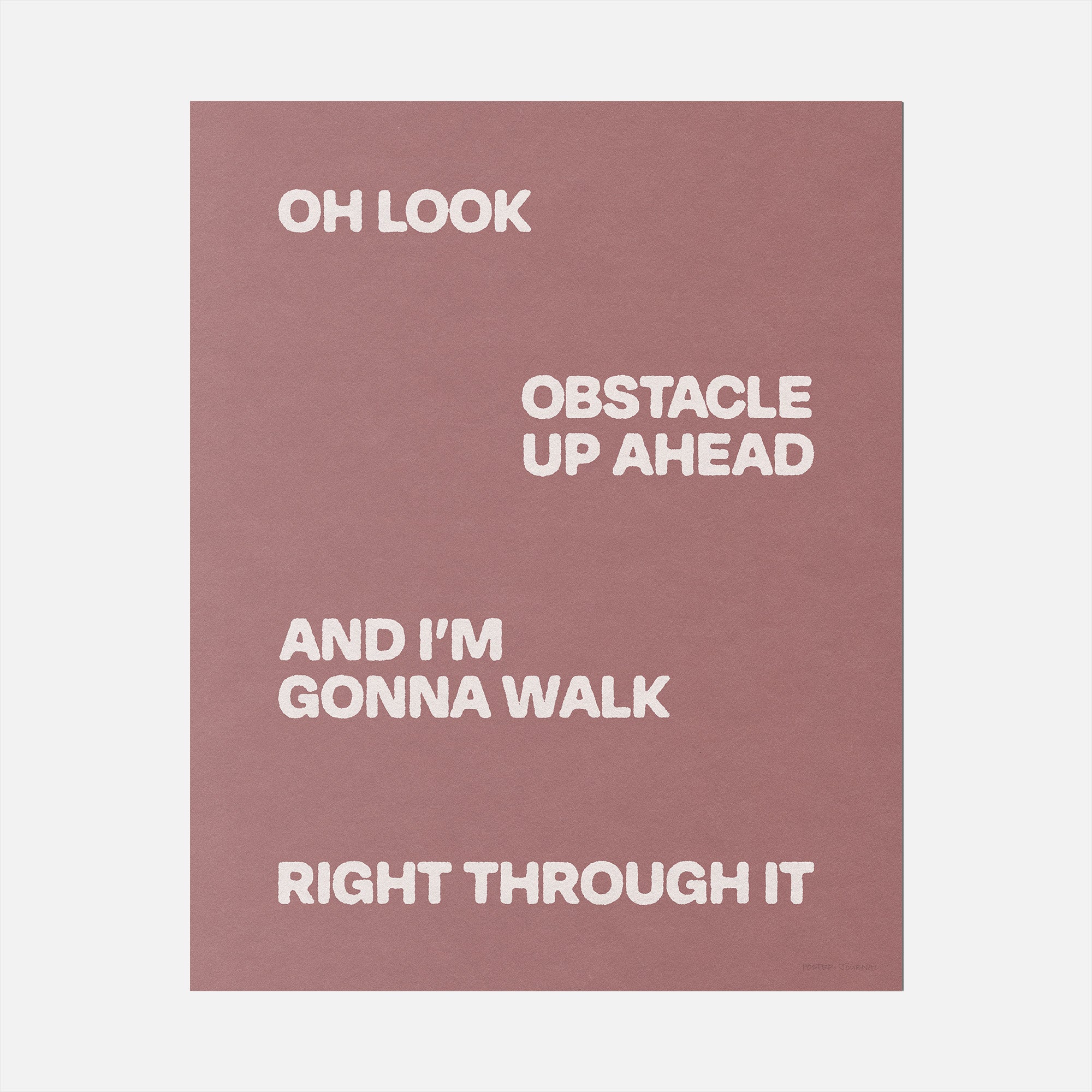OBSTACLE PRINT
