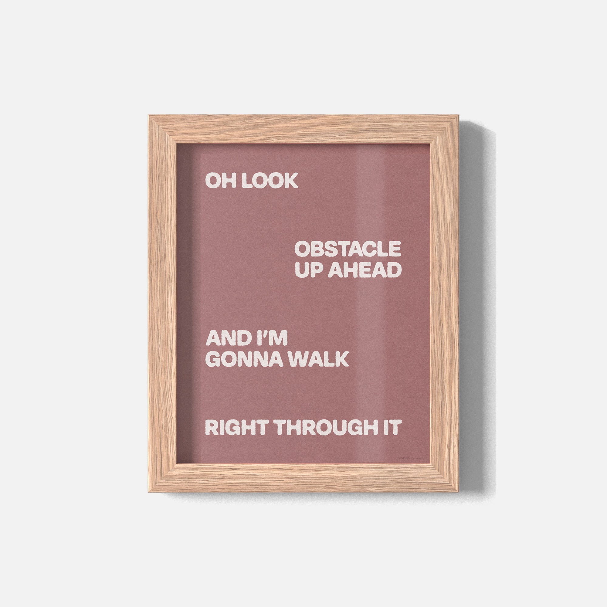 OBSTACLE PRINT