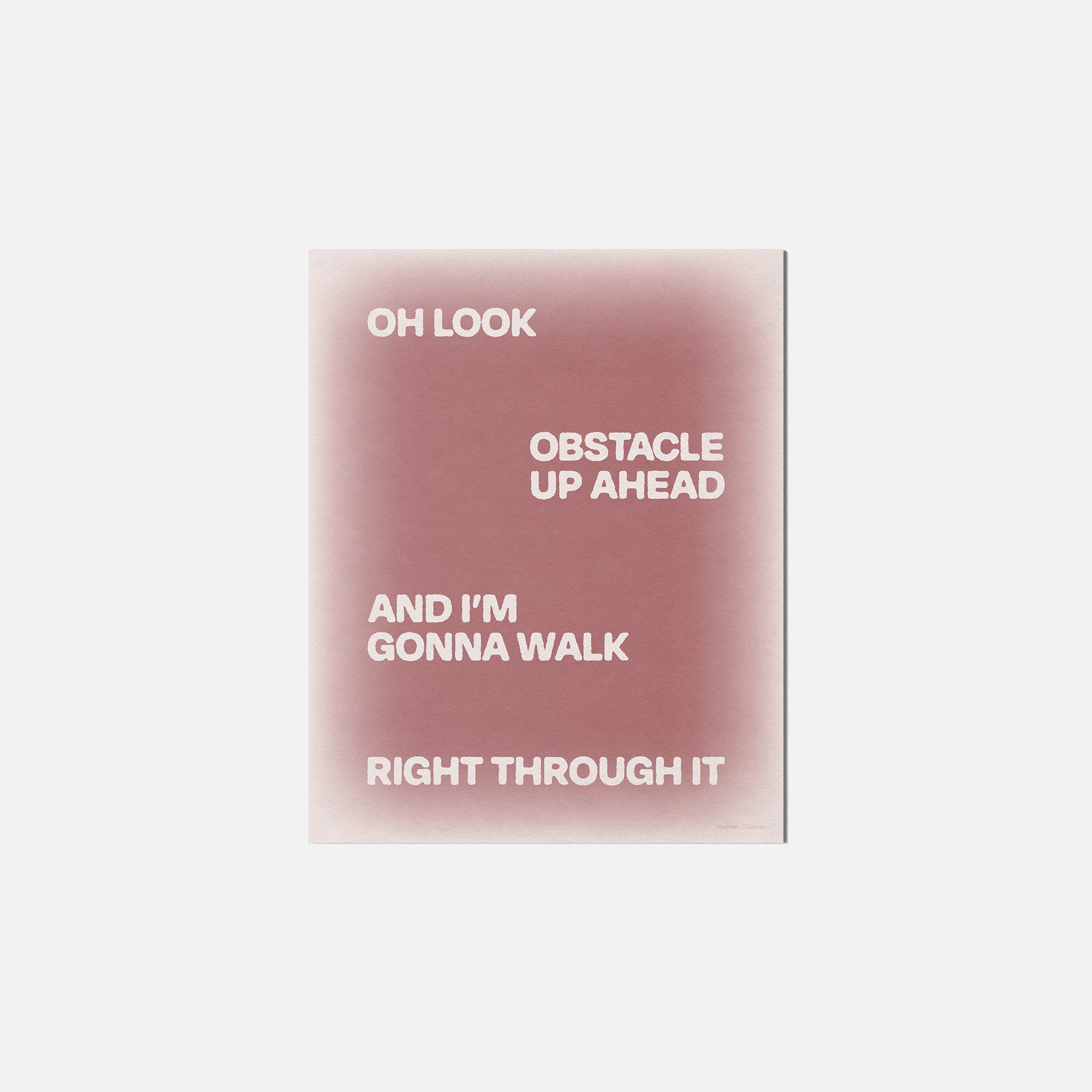 OBSTACLE PRINT
