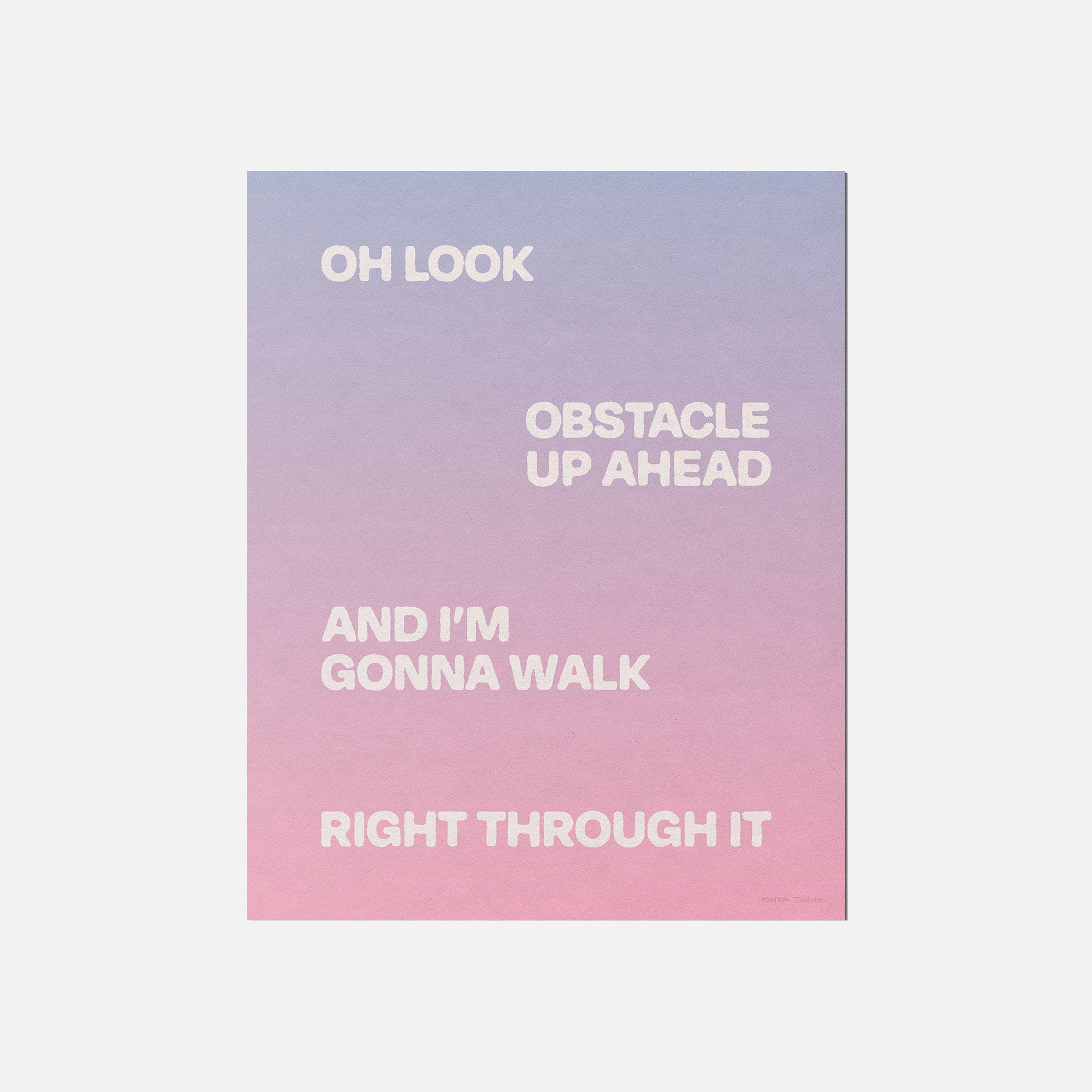 OBSTACLE PRINT