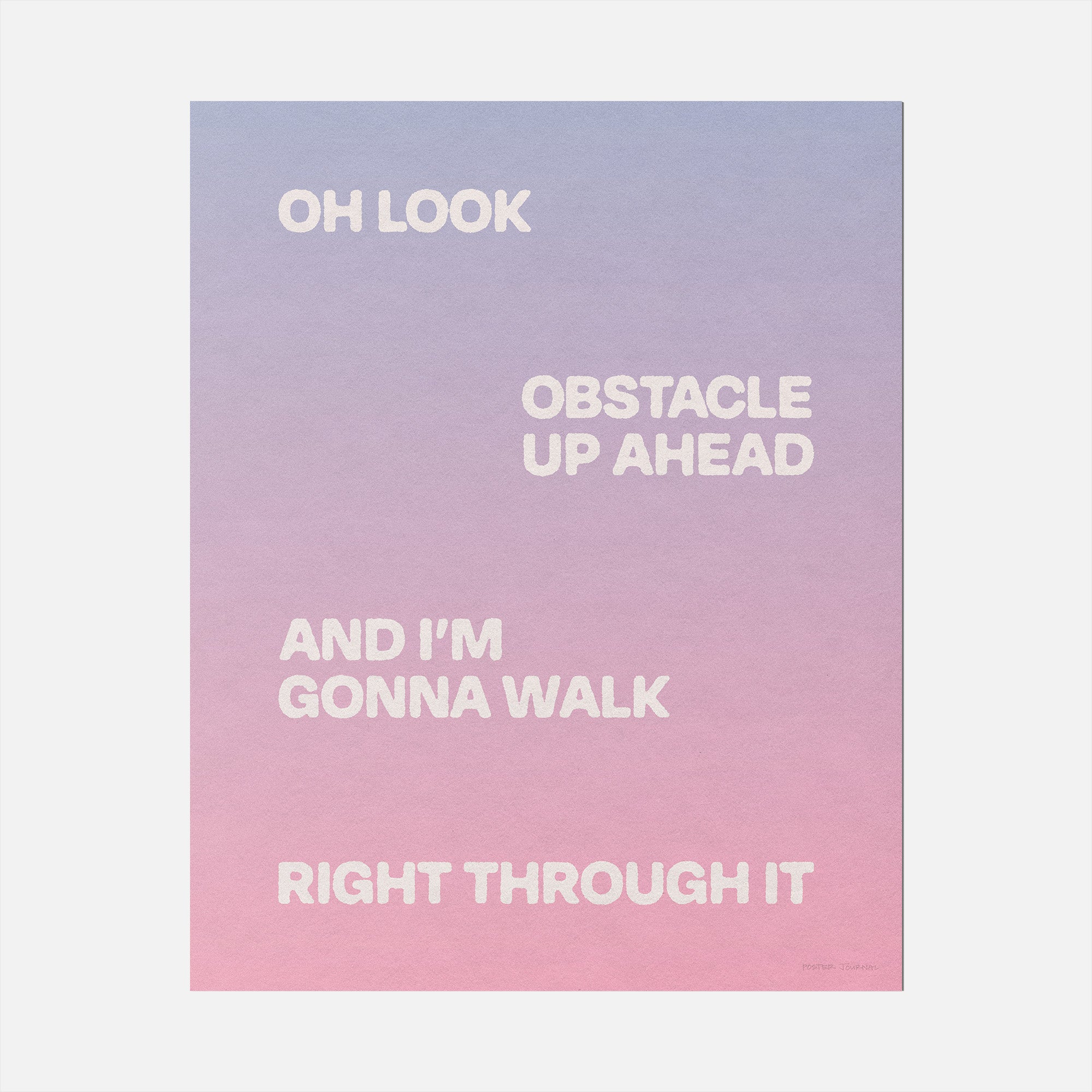 OBSTACLE PRINT