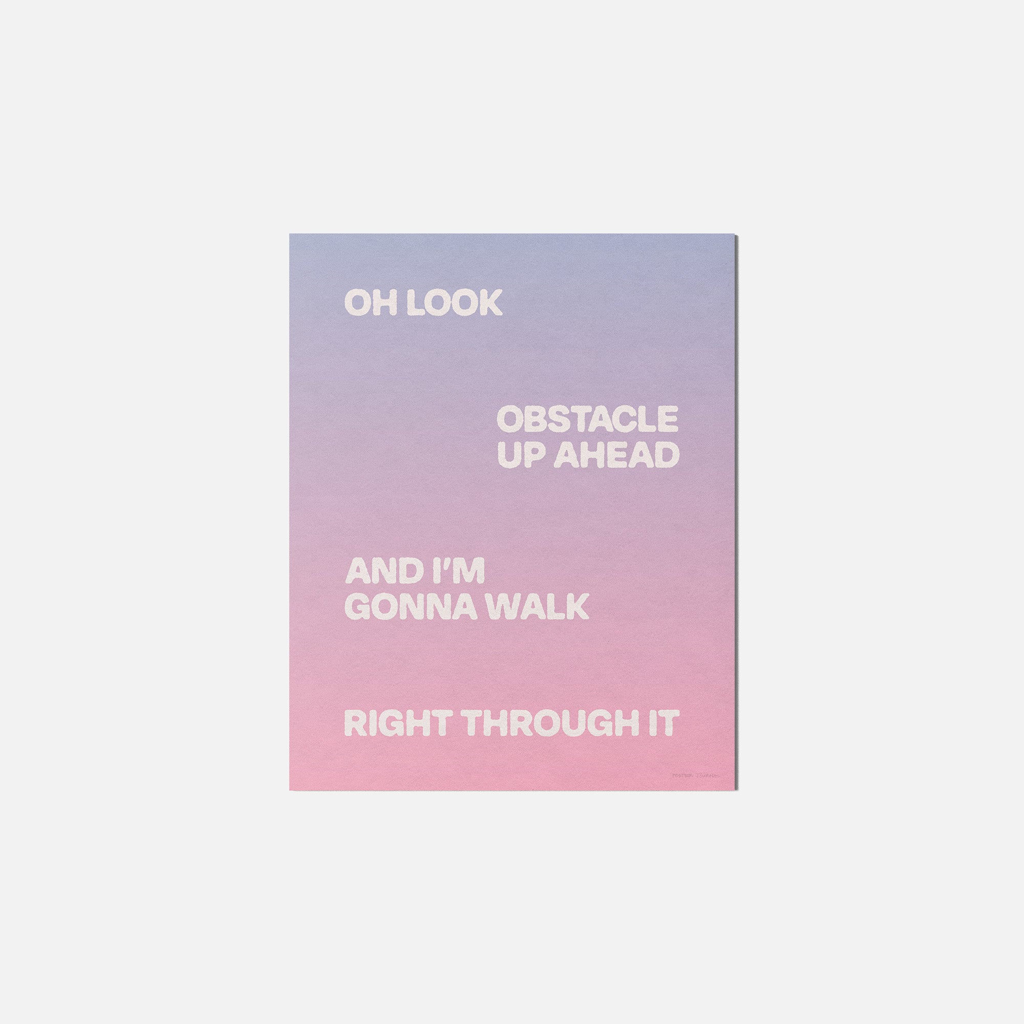 OBSTACLE PRINT