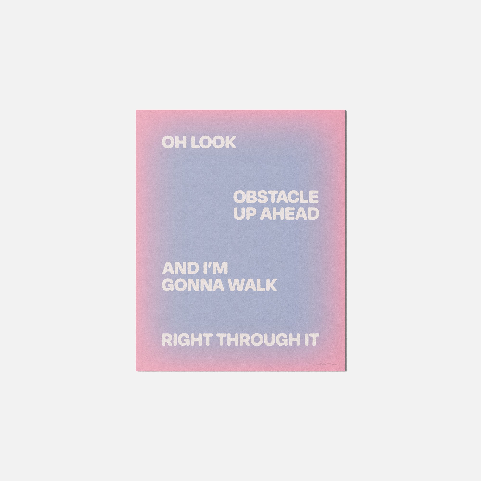 OBSTACLE PRINT