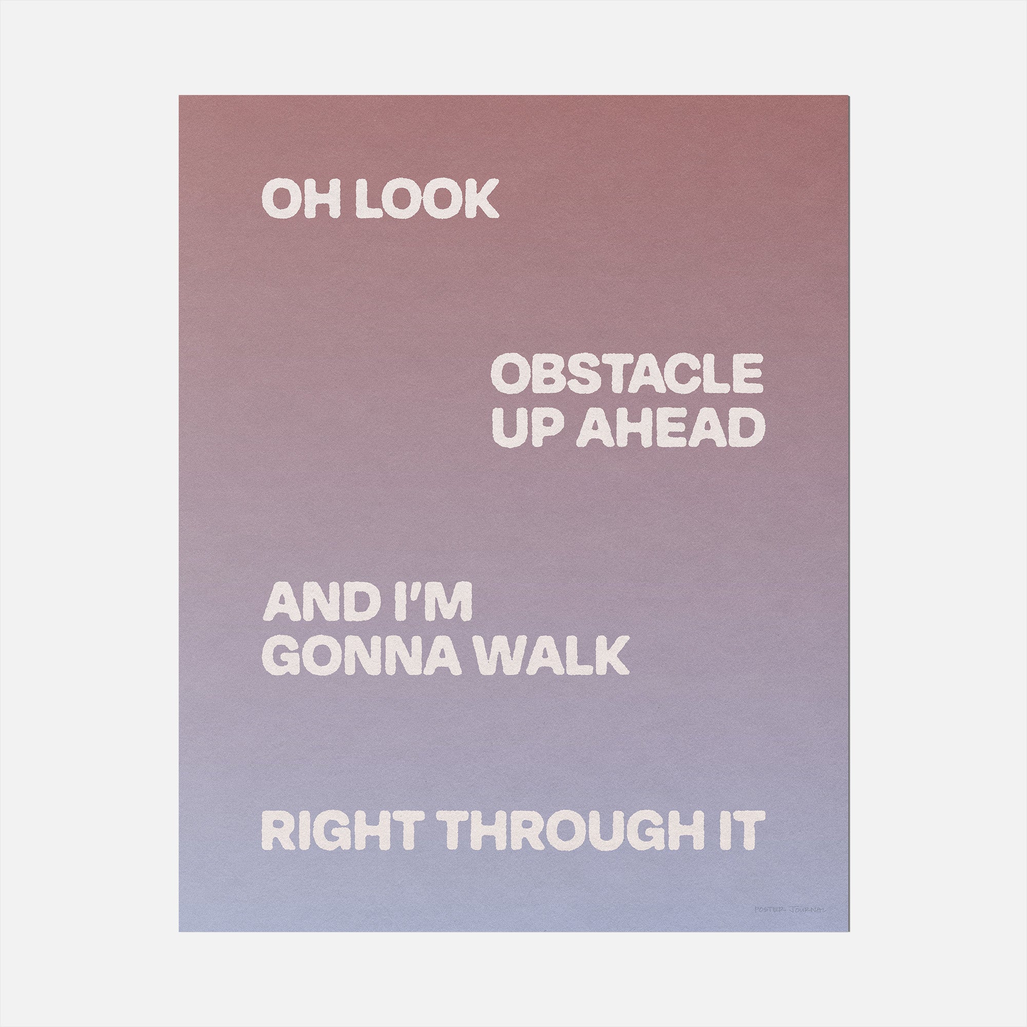 OBSTACLE PRINT
