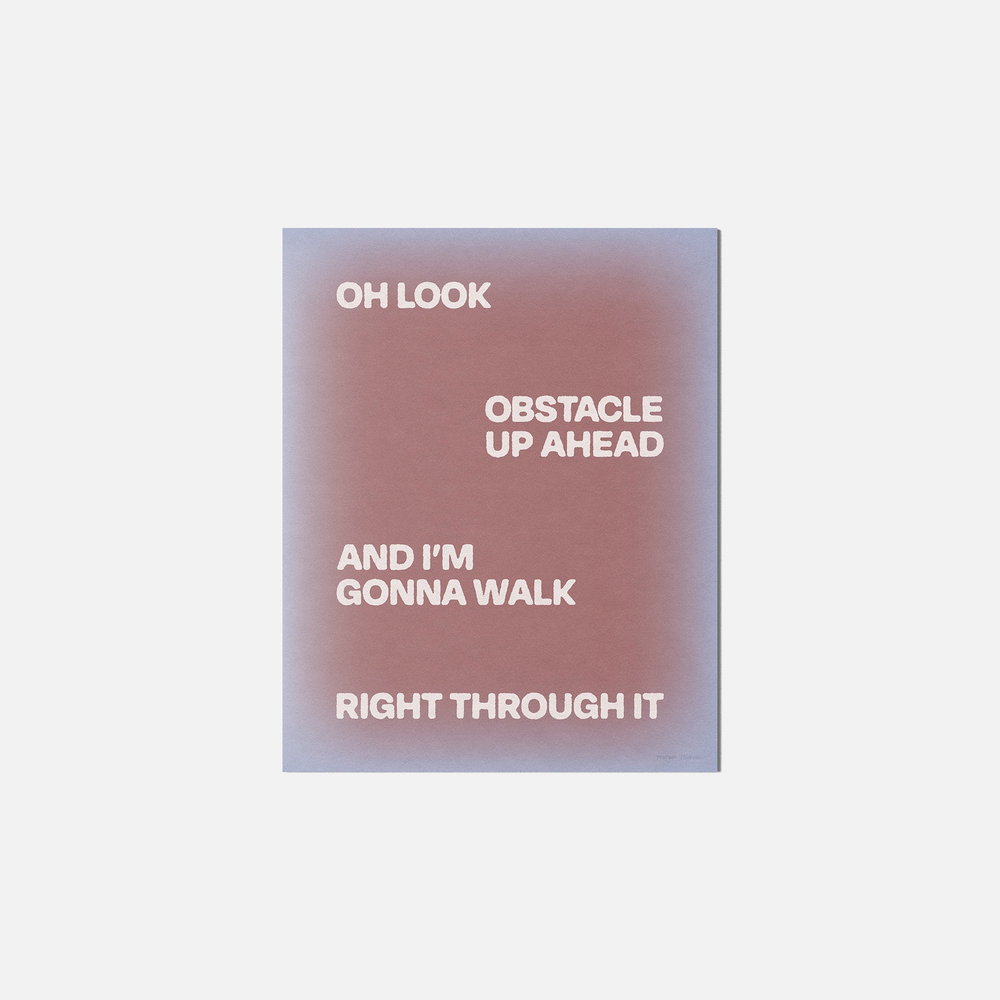 OBSTACLE PRINT