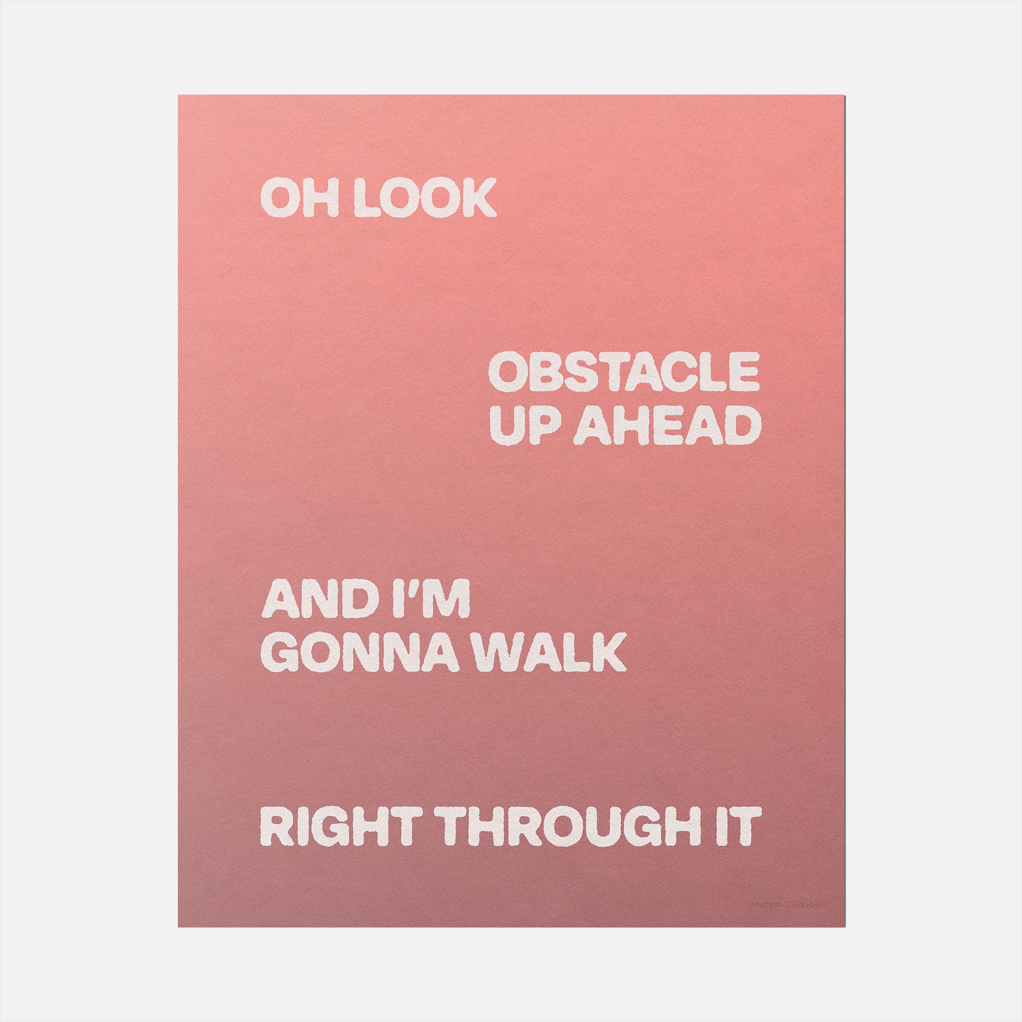 OBSTACLE PRINT