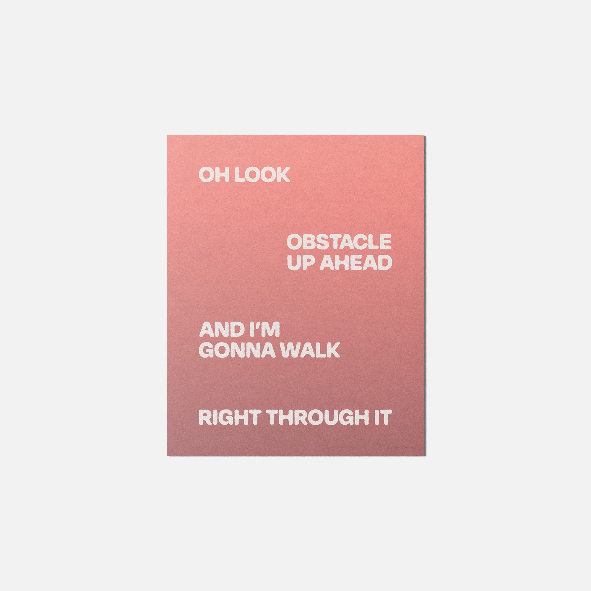 OBSTACLE PRINT
