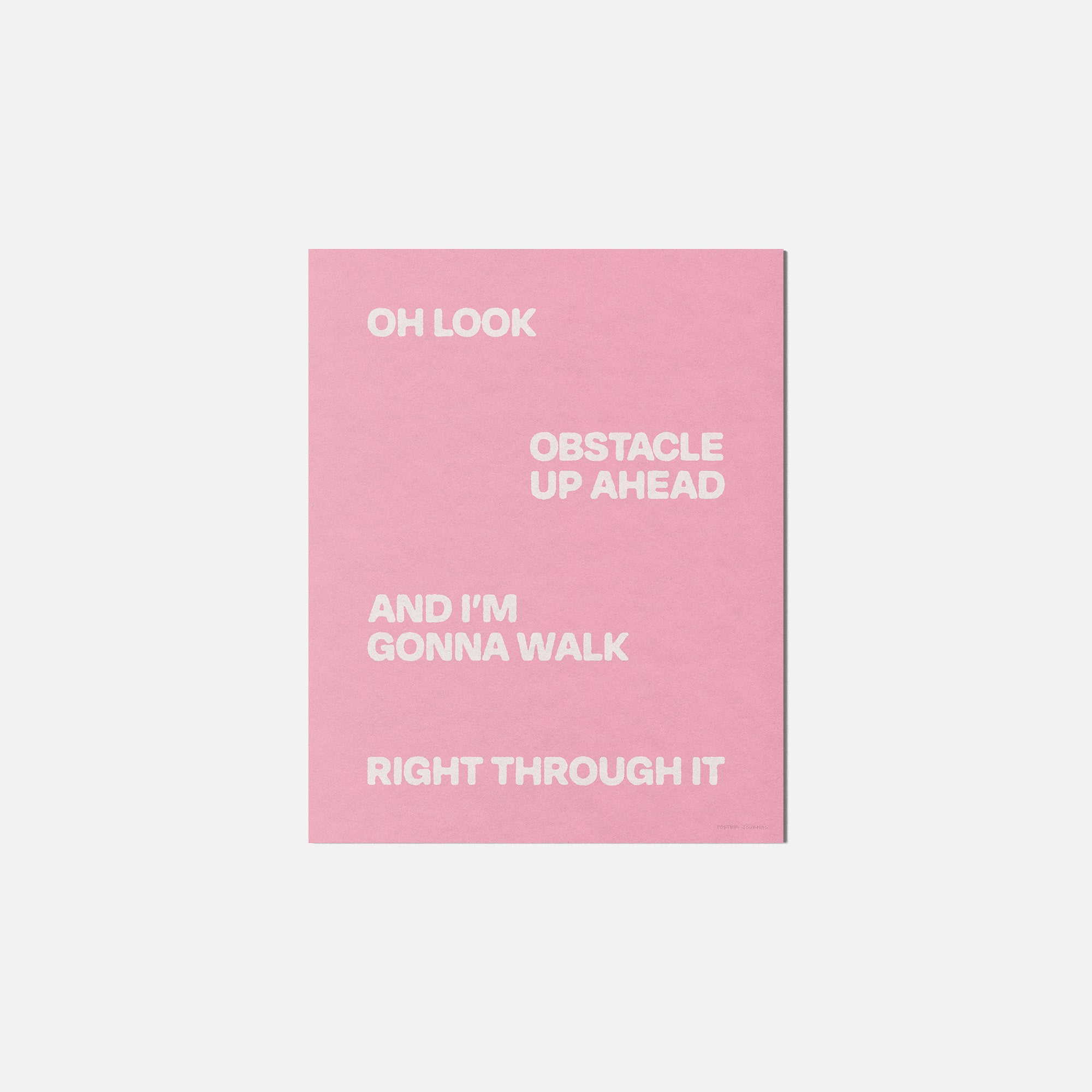OBSTACLE PRINT
