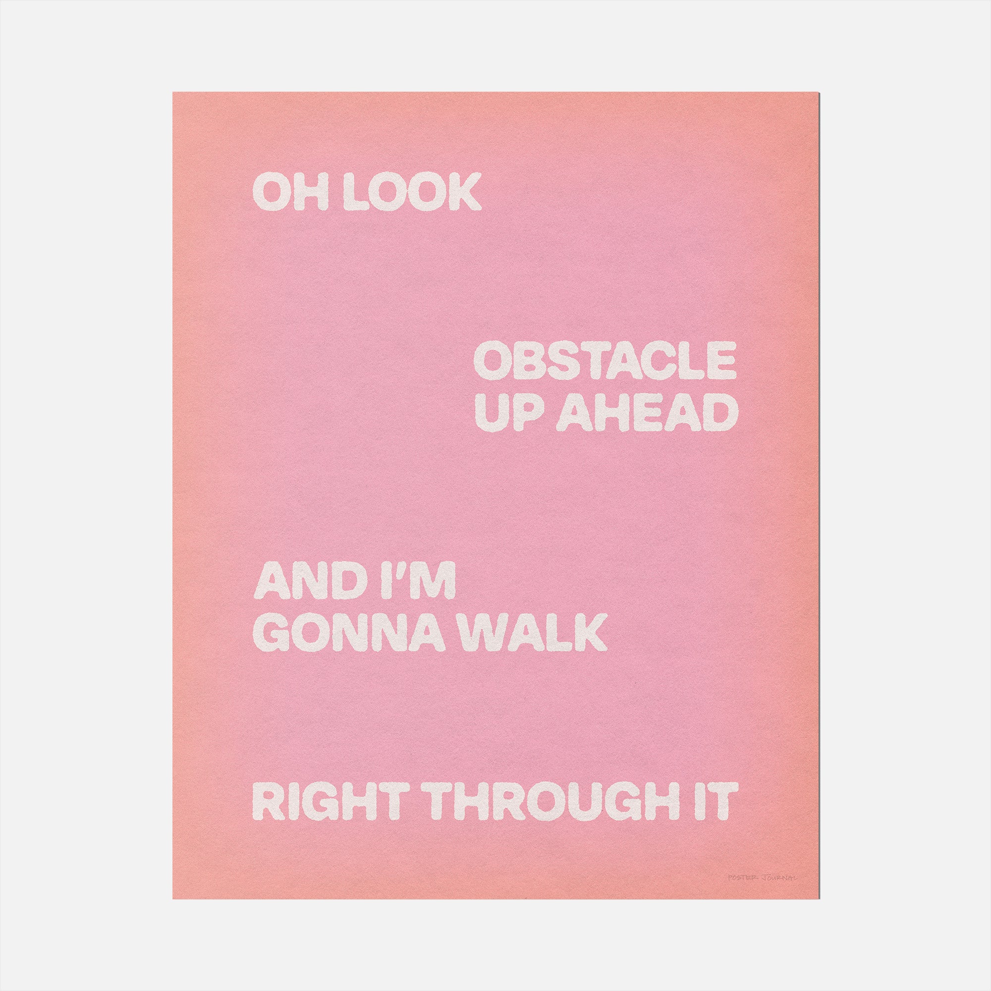 OBSTACLE PRINT