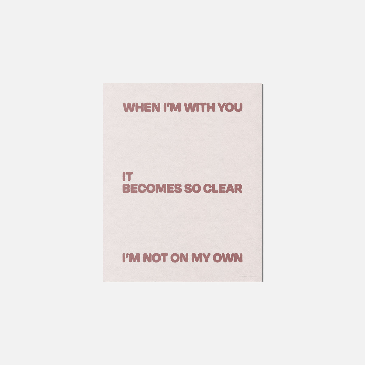 OWN PRINT