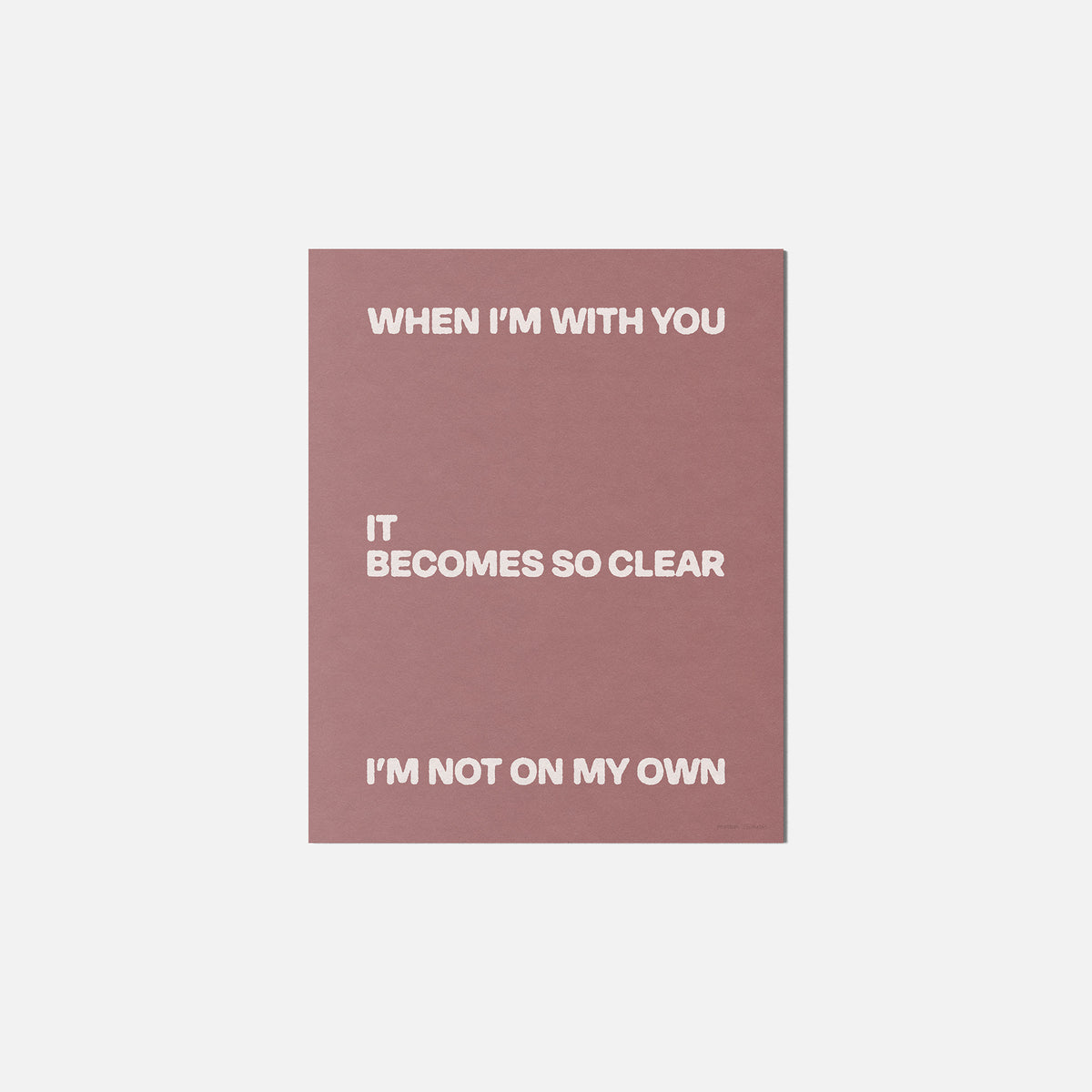 OWN PRINT