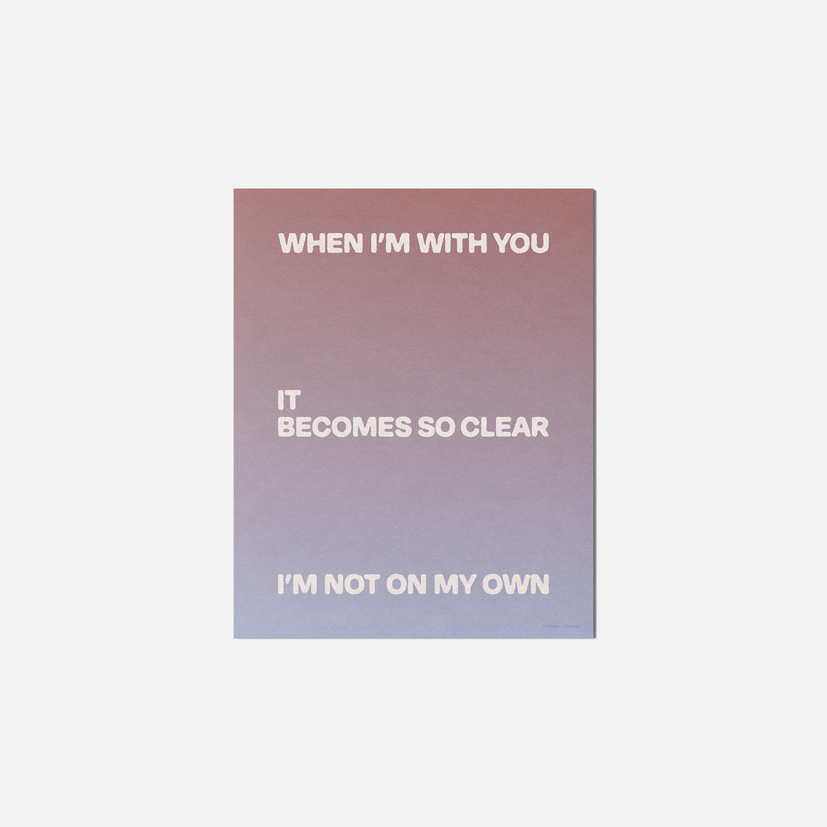 OWN PRINT