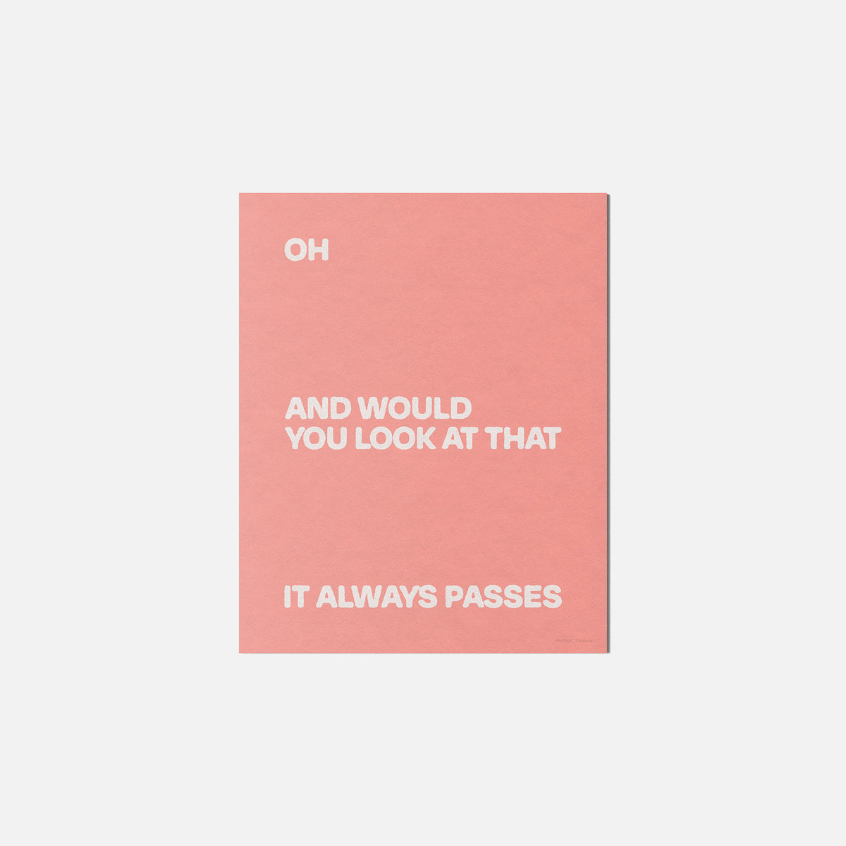 PASSES PRINT