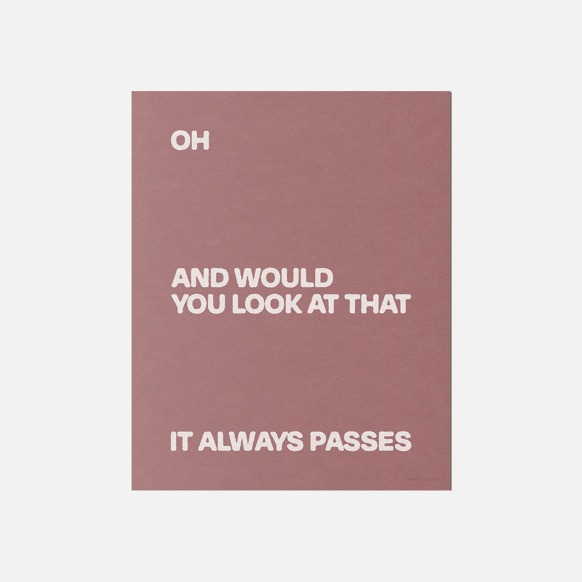 PASSES PRINT
