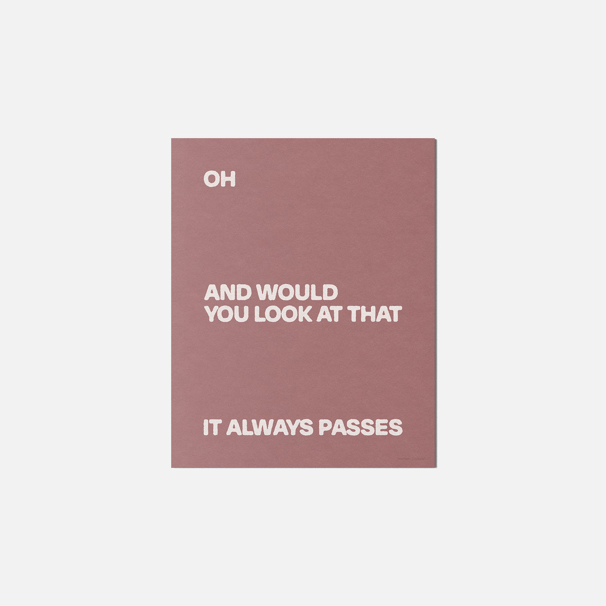 PASSES PRINT