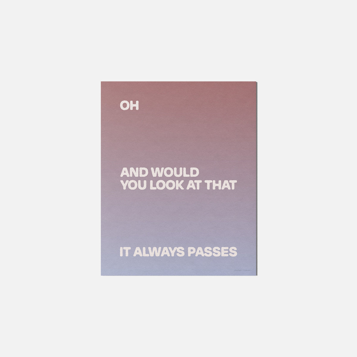 PASSES PRINT