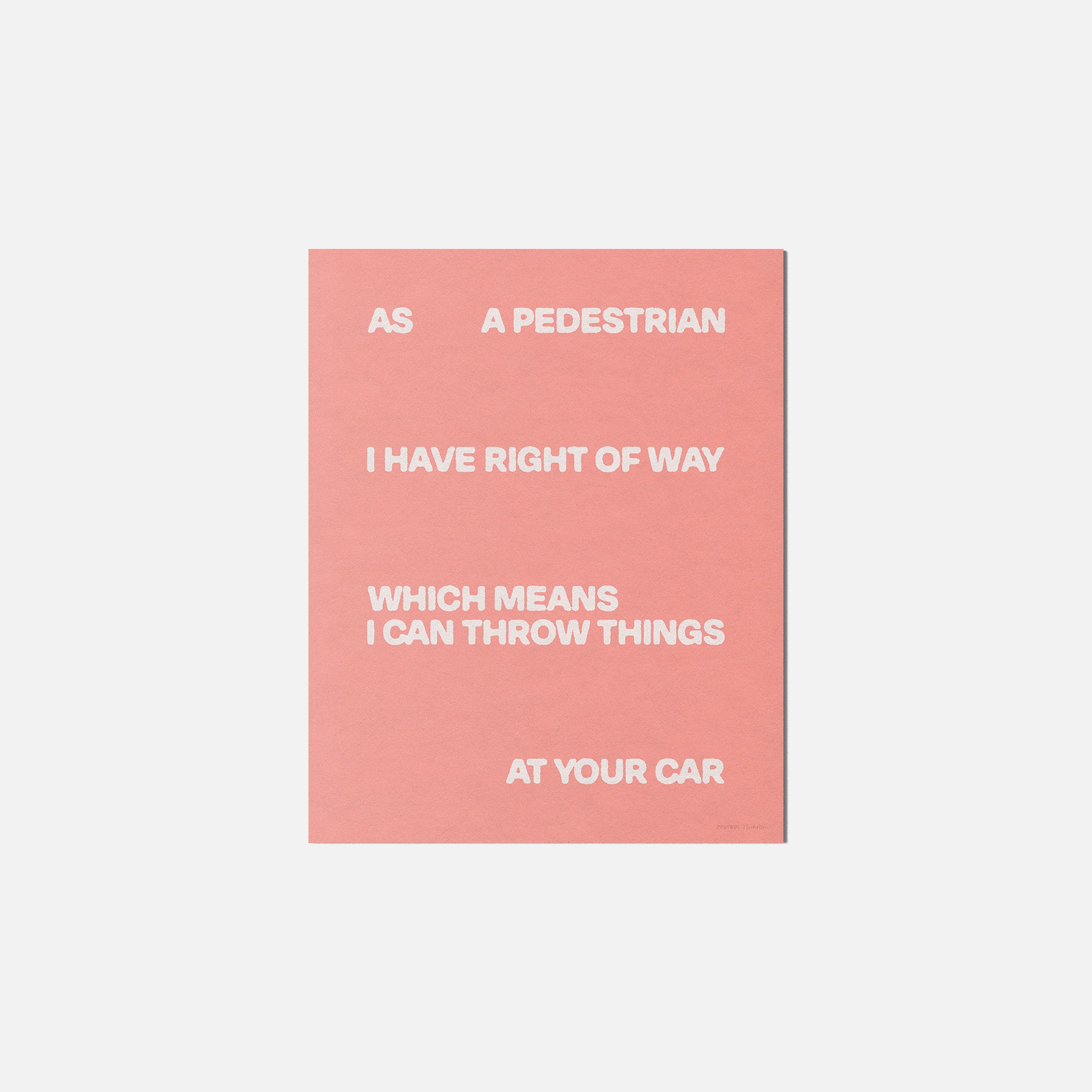 PEDESTRIAN PRINT