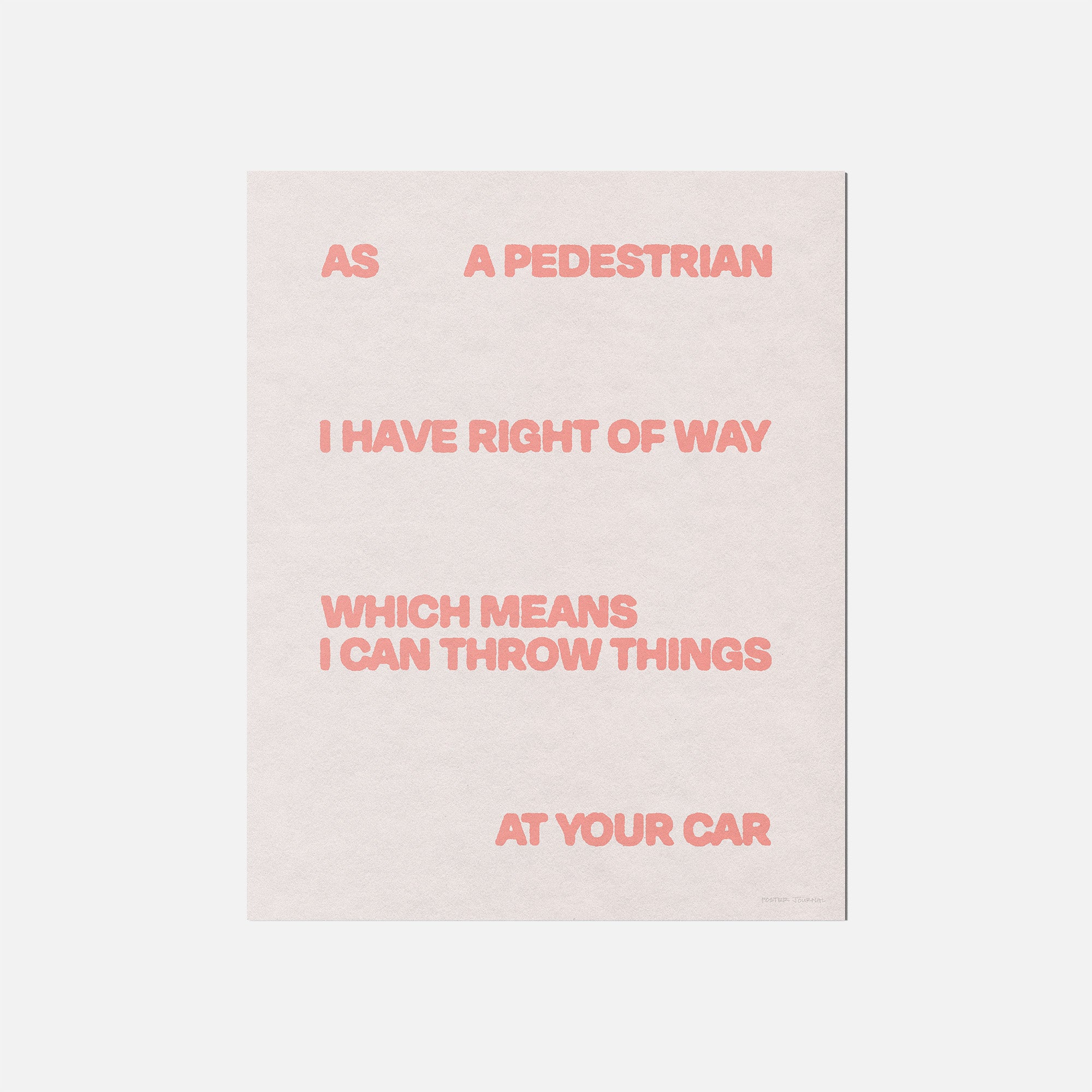 PEDESTRIAN PRINT