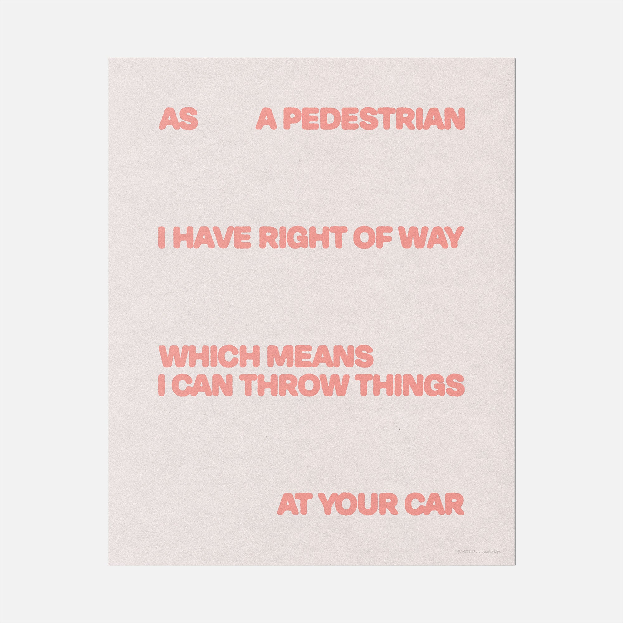 PEDESTRIAN PRINT