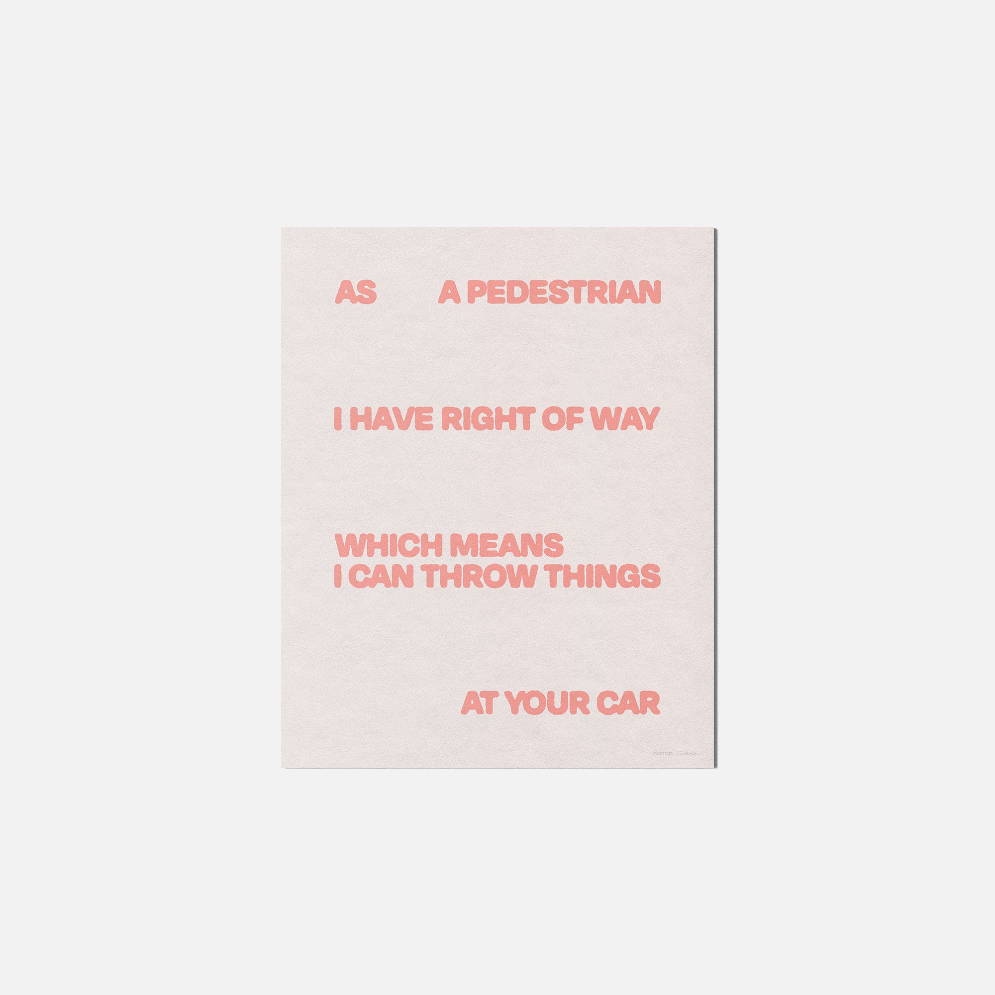 PEDESTRIAN PRINT