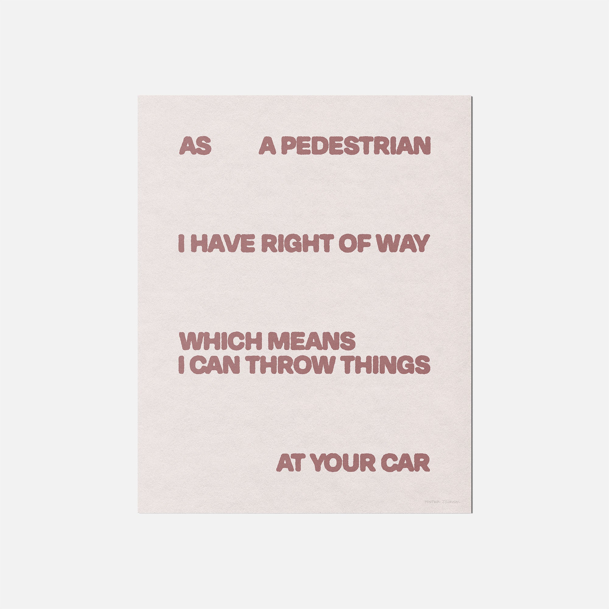 PEDESTRIAN PRINT