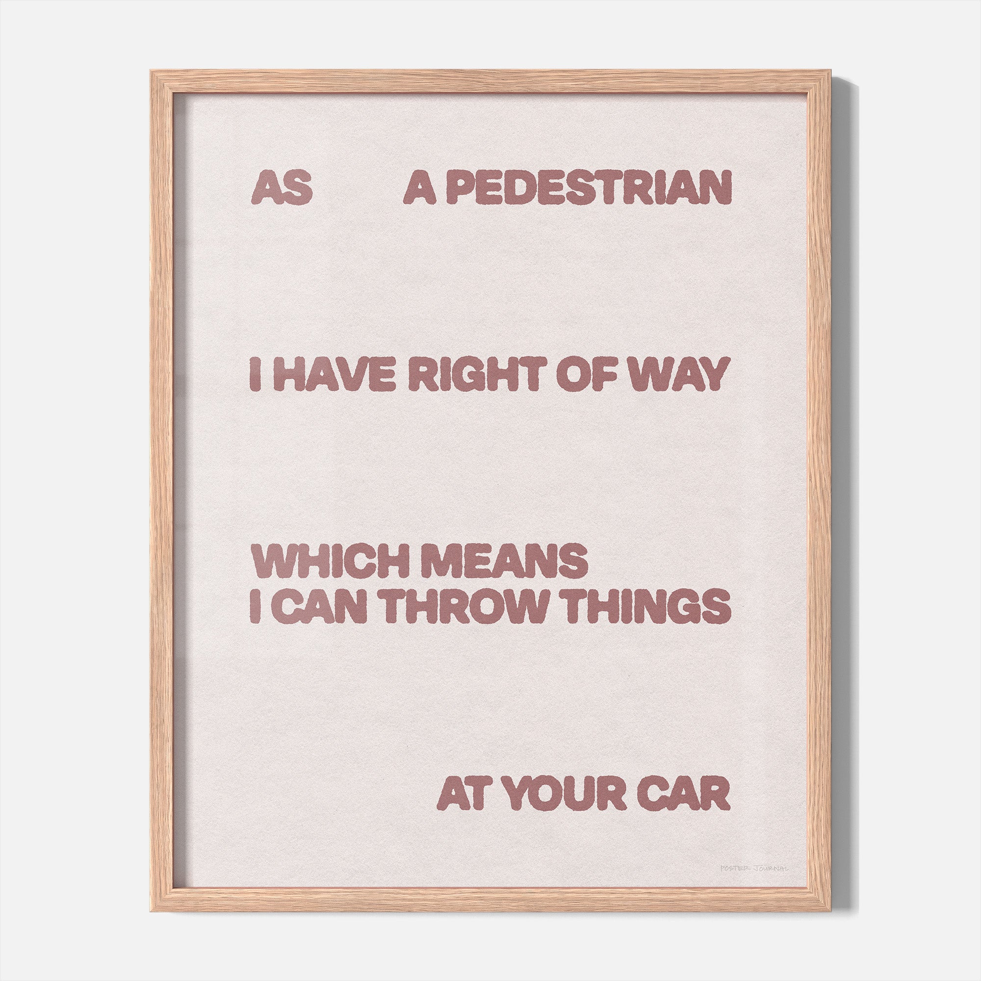 PEDESTRIAN PRINT
