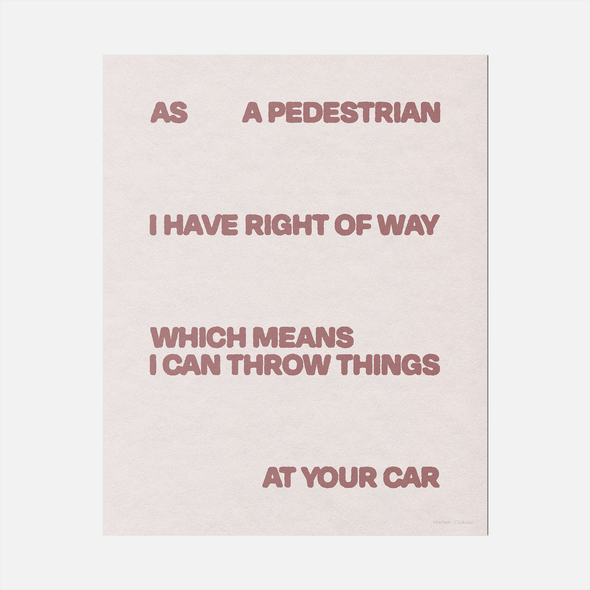PEDESTRIAN PRINT