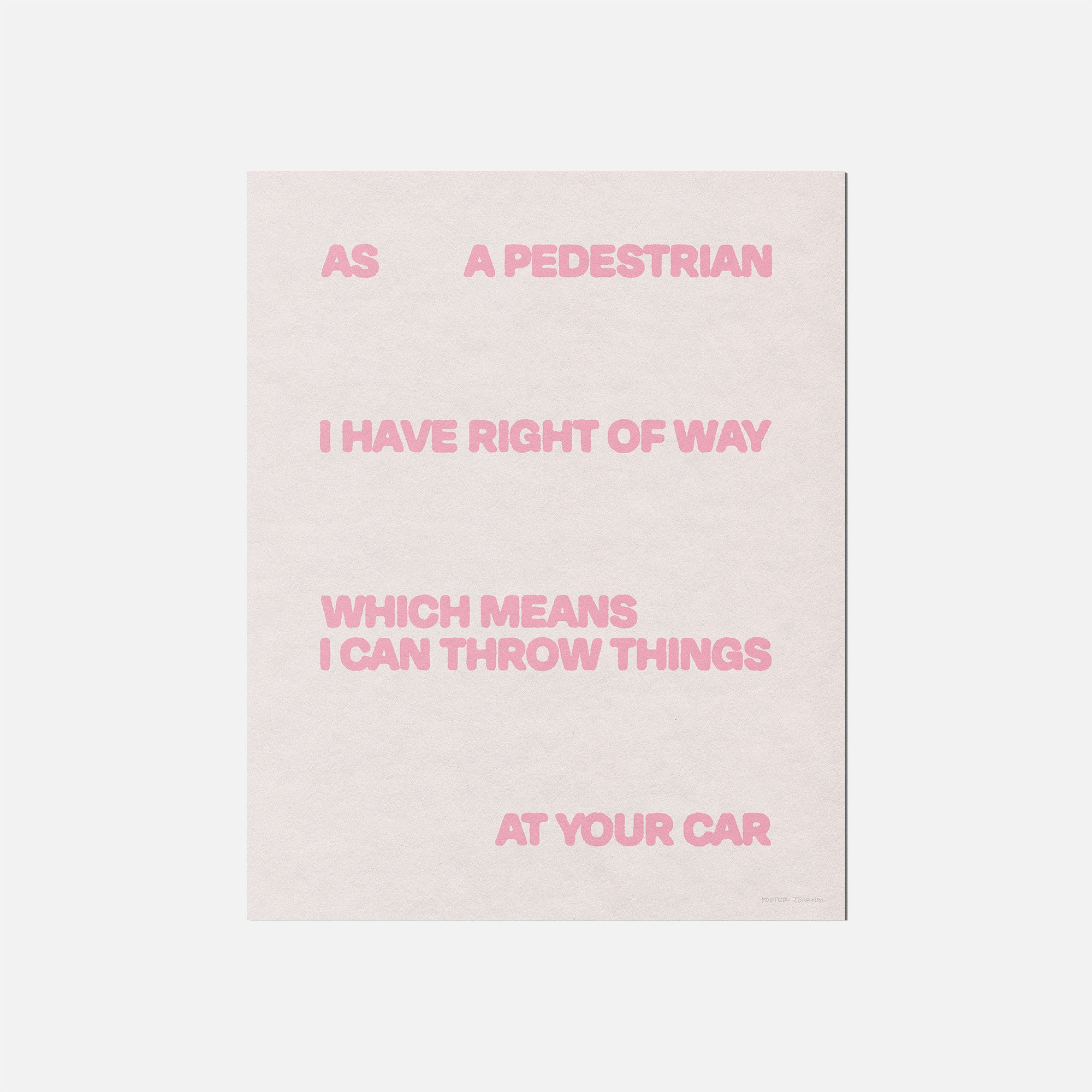 PEDESTRIAN PRINT