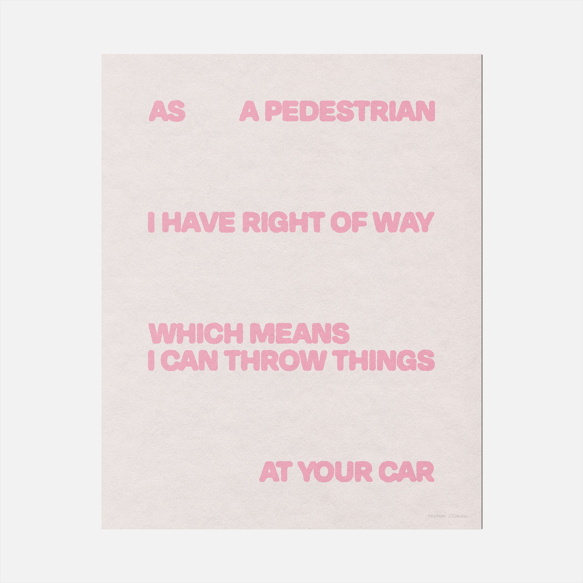 PEDESTRIAN PRINT