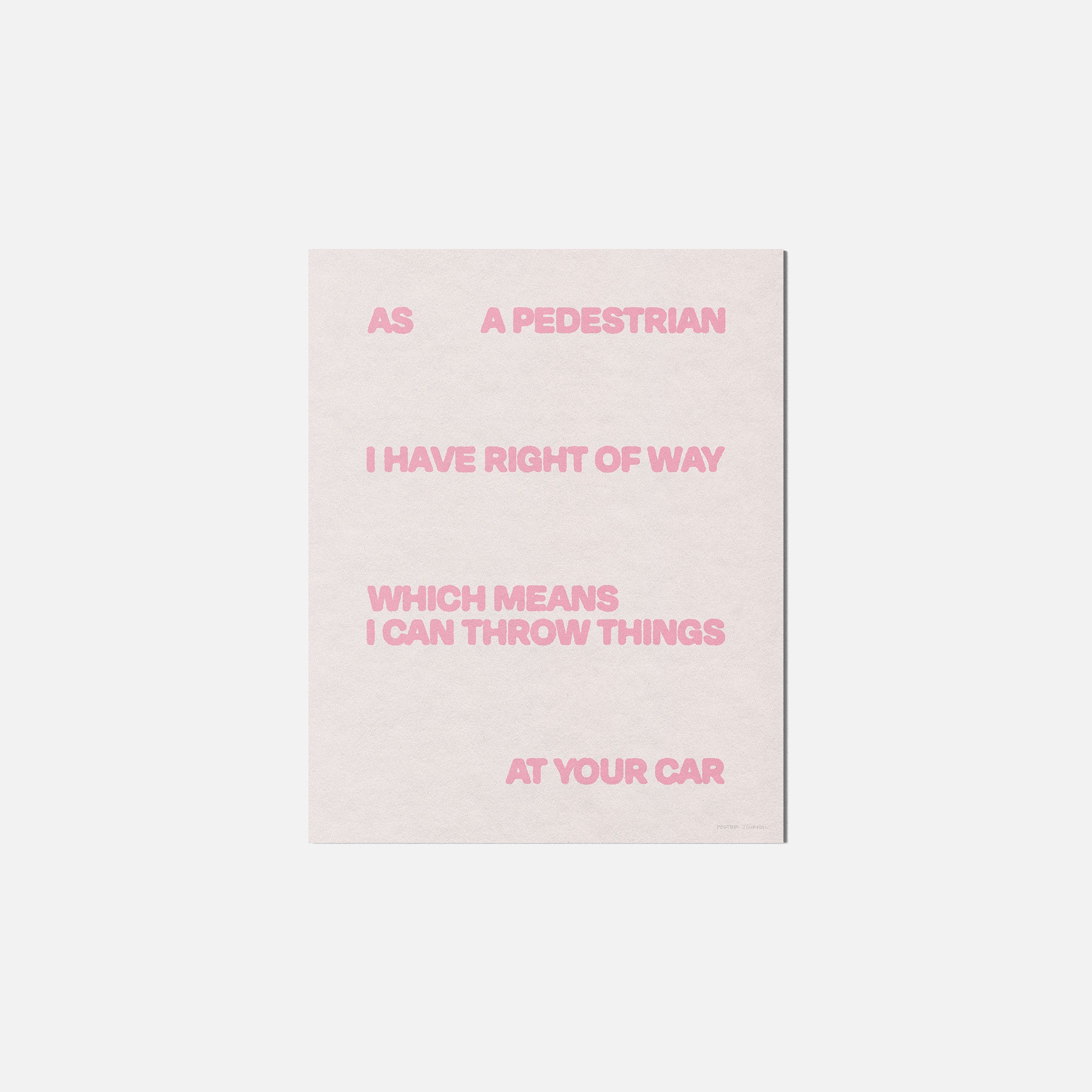 PEDESTRIAN PRINT