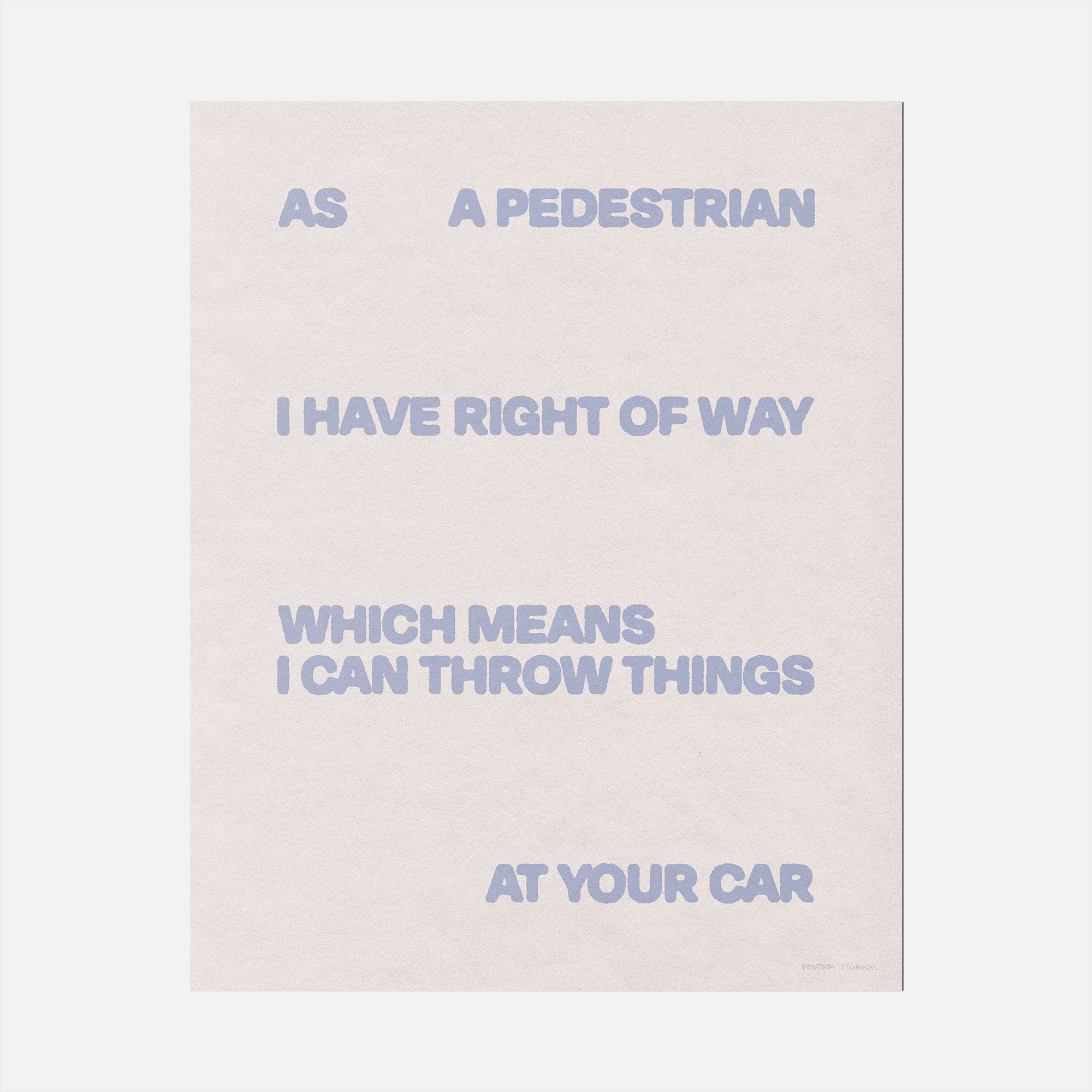 PEDESTRIAN PRINT