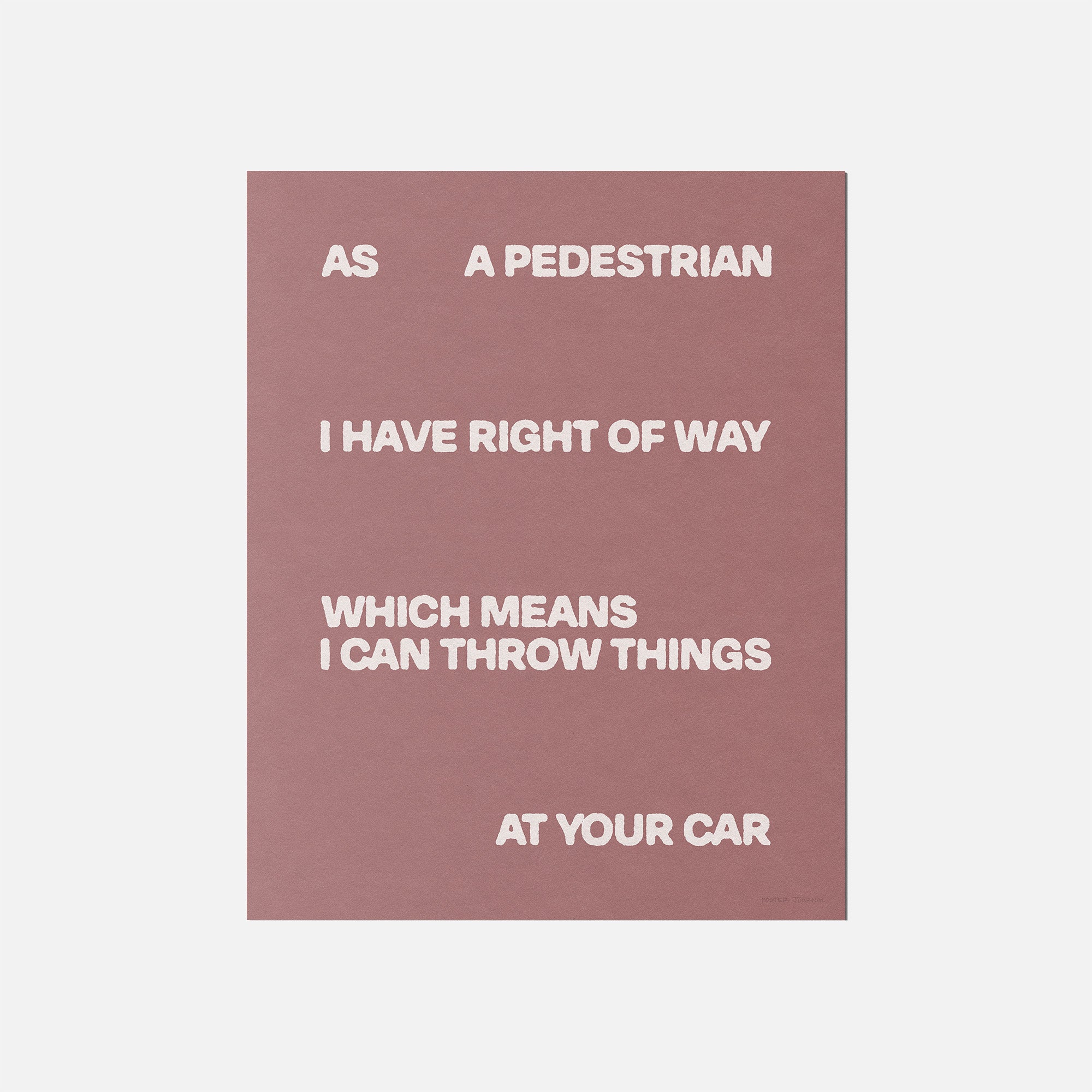 PEDESTRIAN PRINT