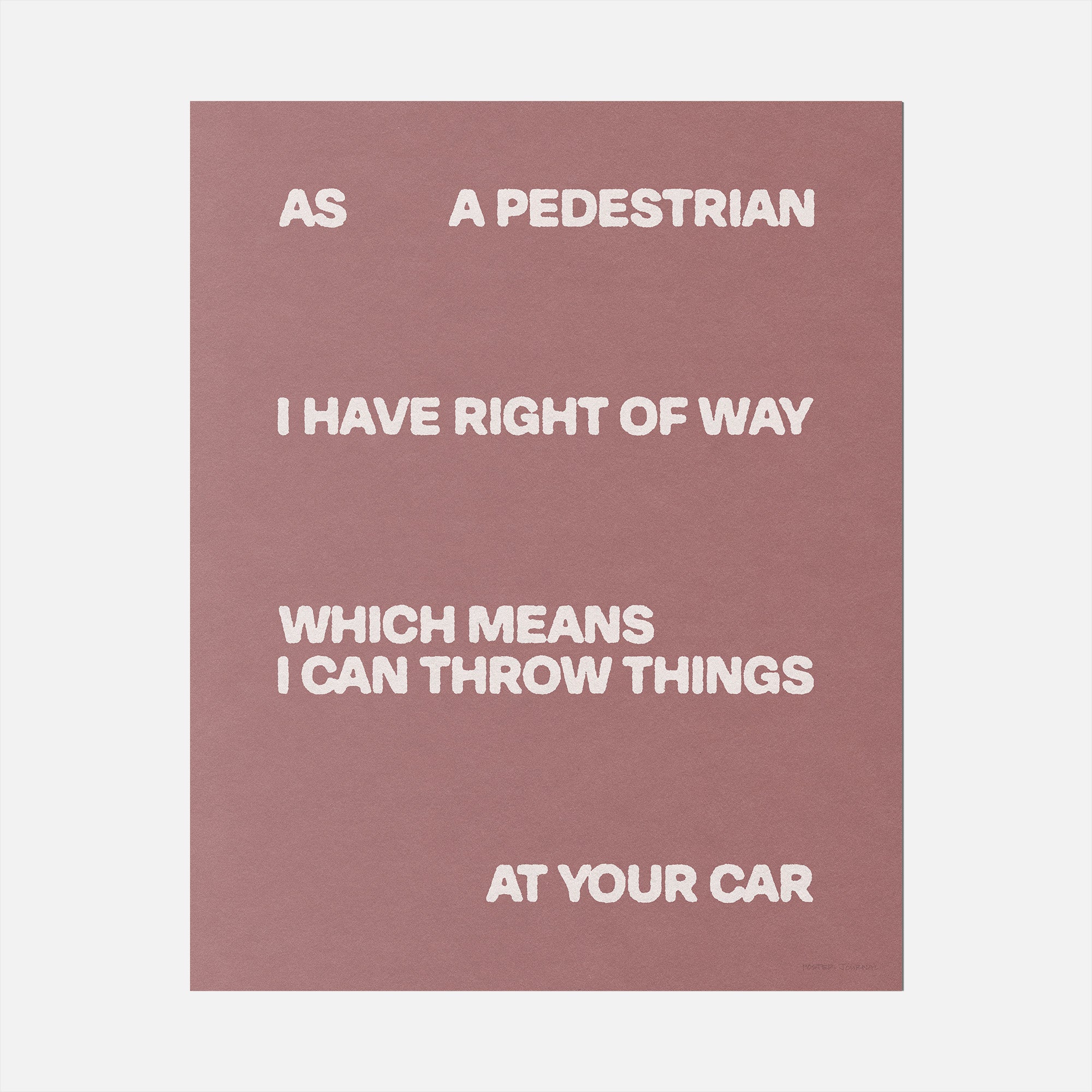PEDESTRIAN PRINT