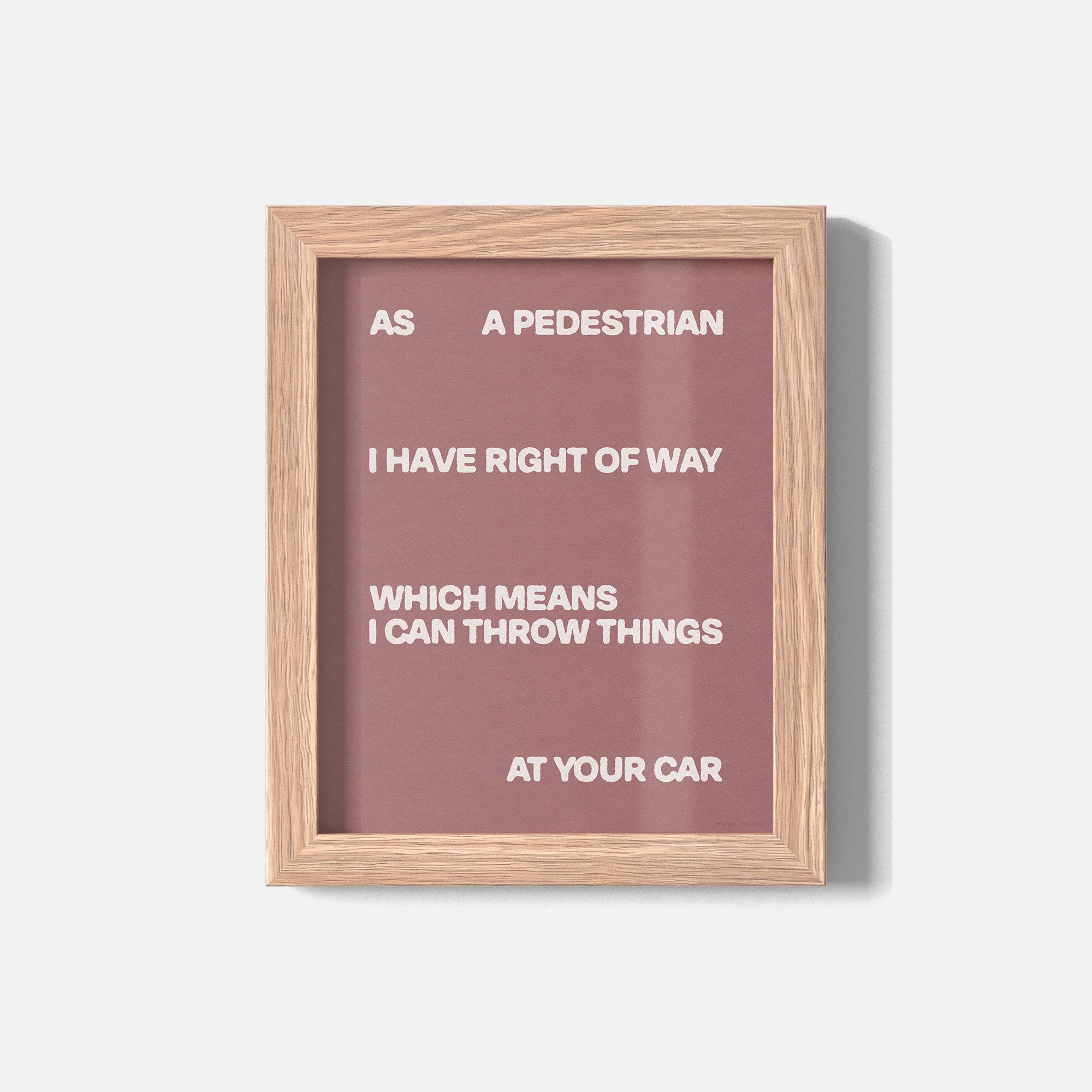 PEDESTRIAN PRINT