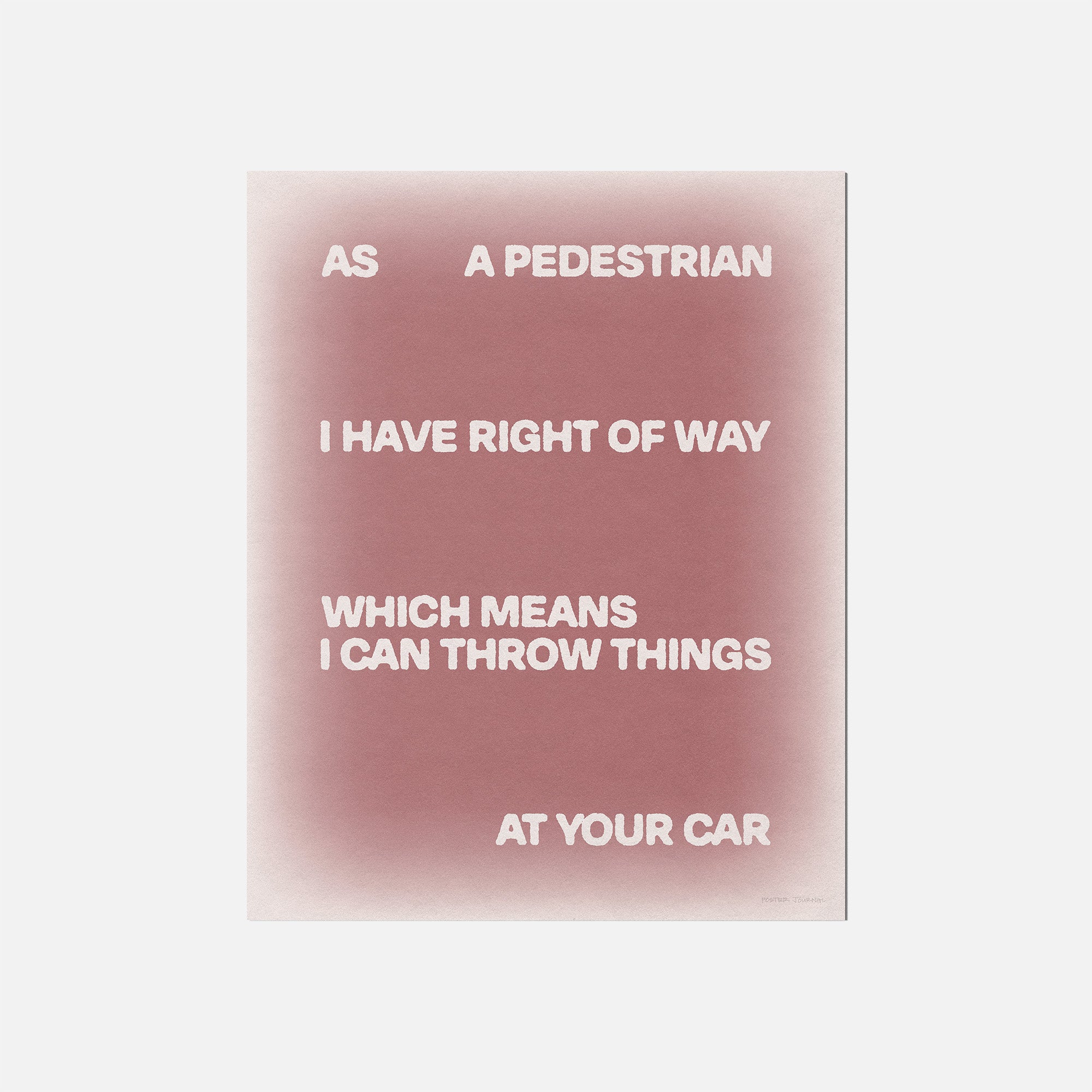 PEDESTRIAN PRINT