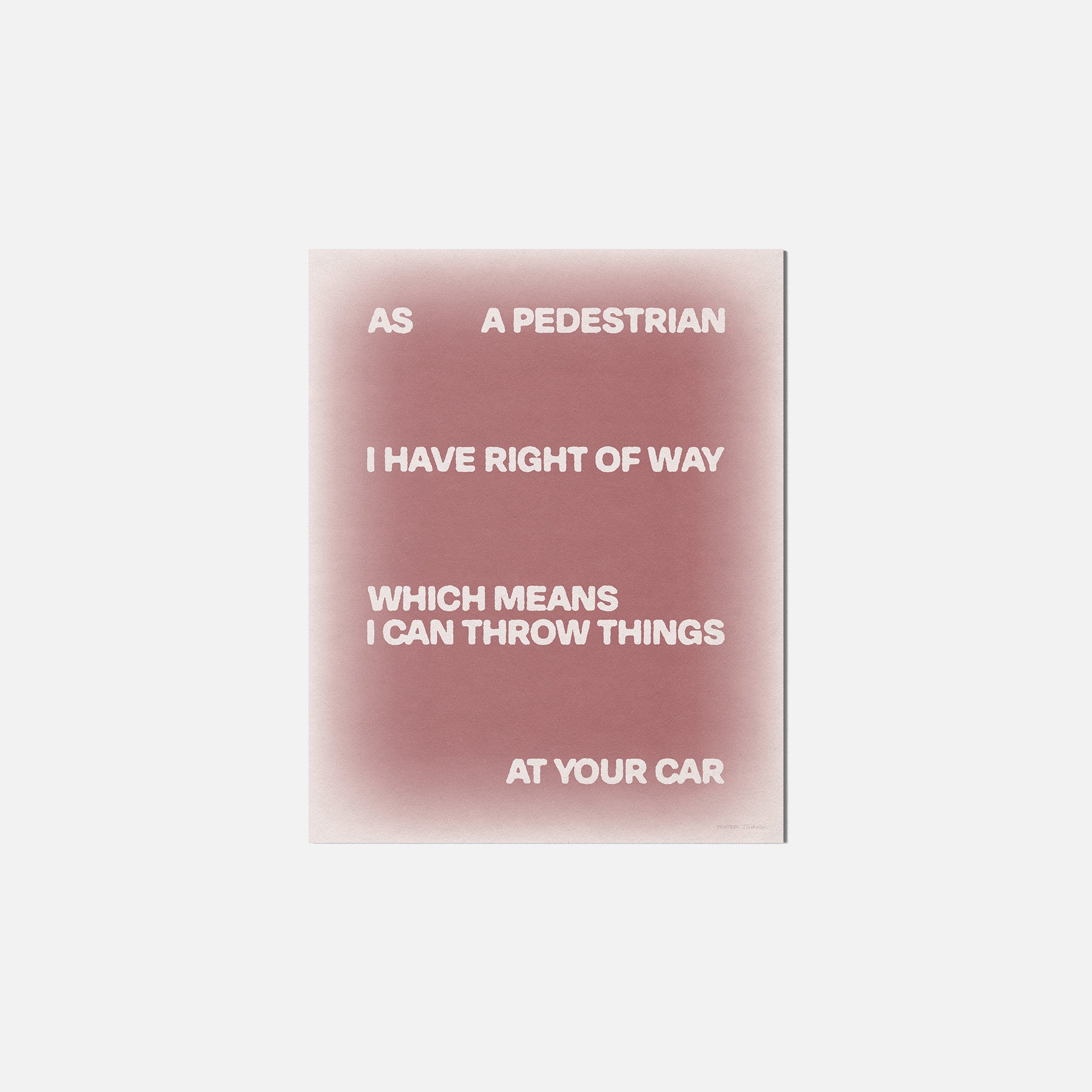 PEDESTRIAN PRINT