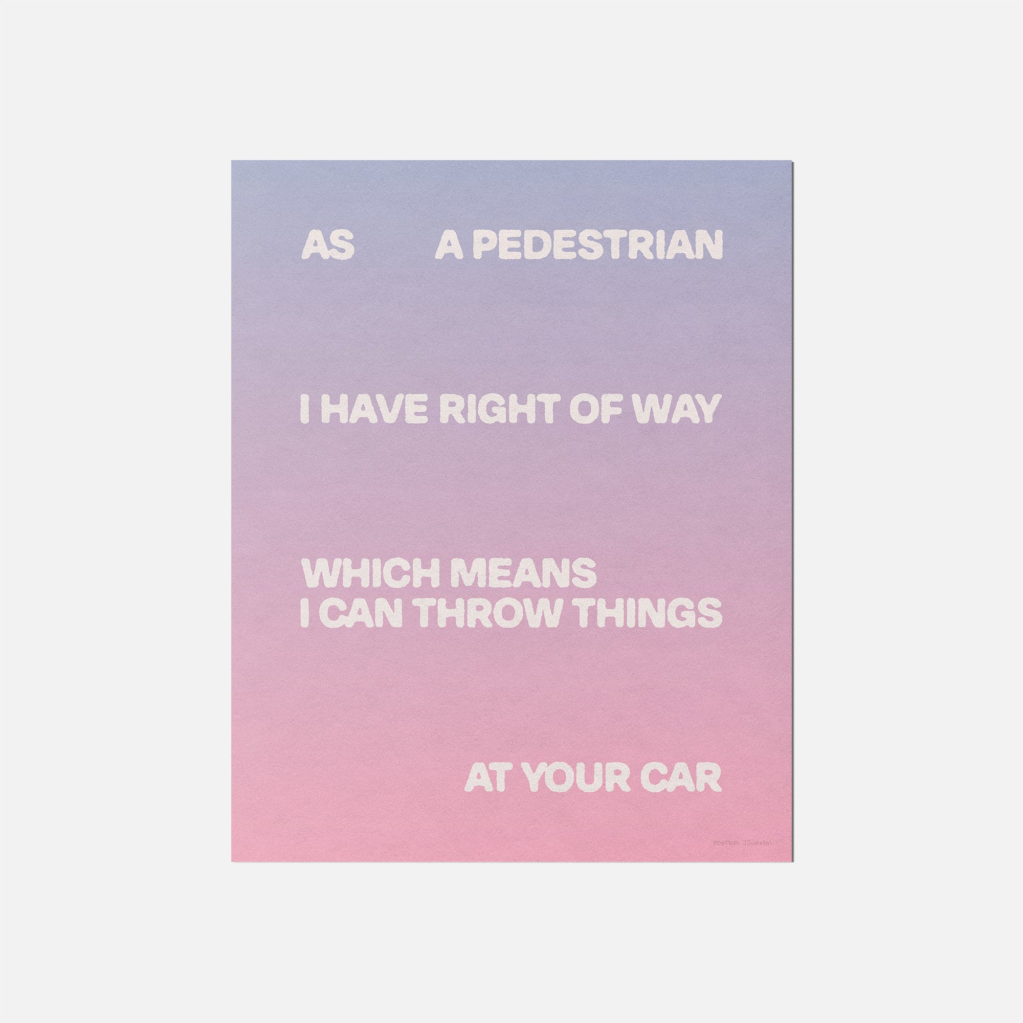PEDESTRIAN PRINT