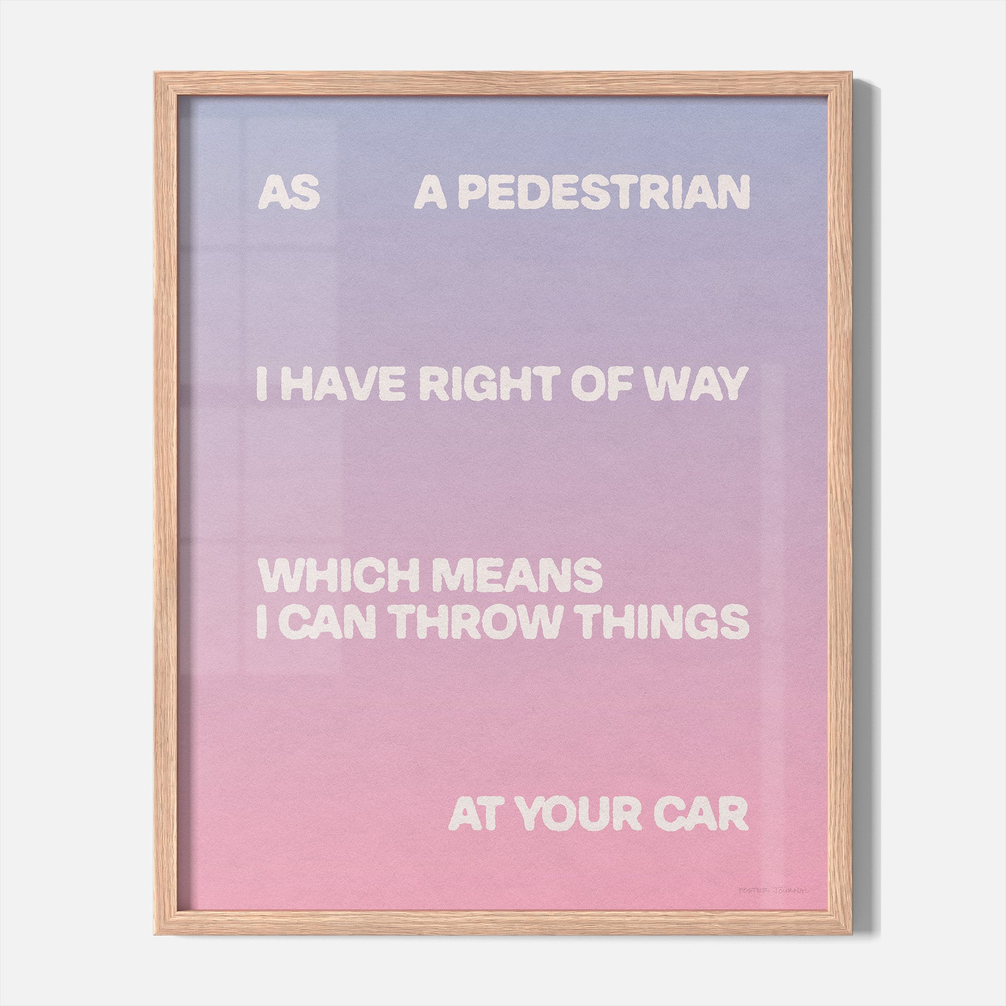 PEDESTRIAN PRINT