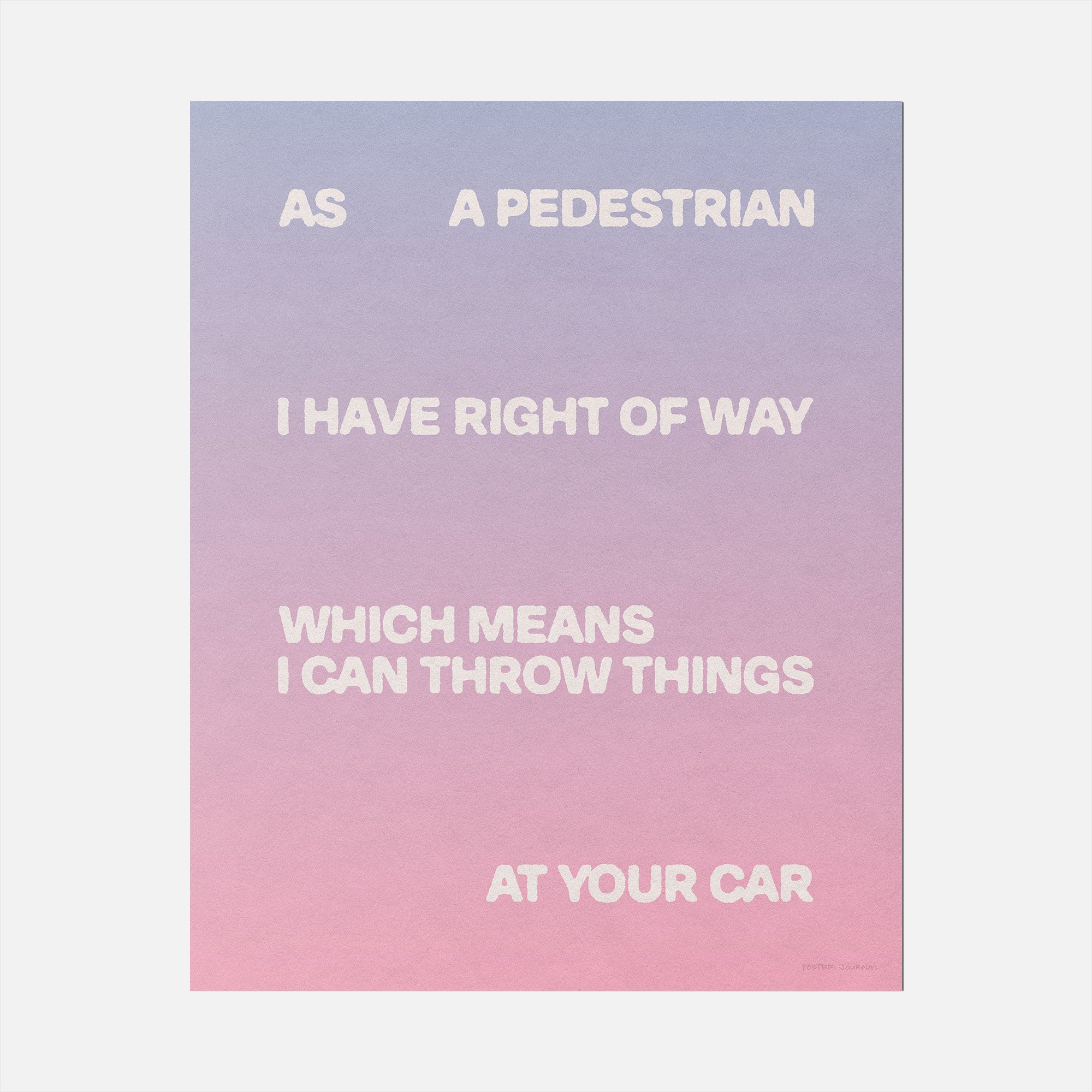 PEDESTRIAN PRINT