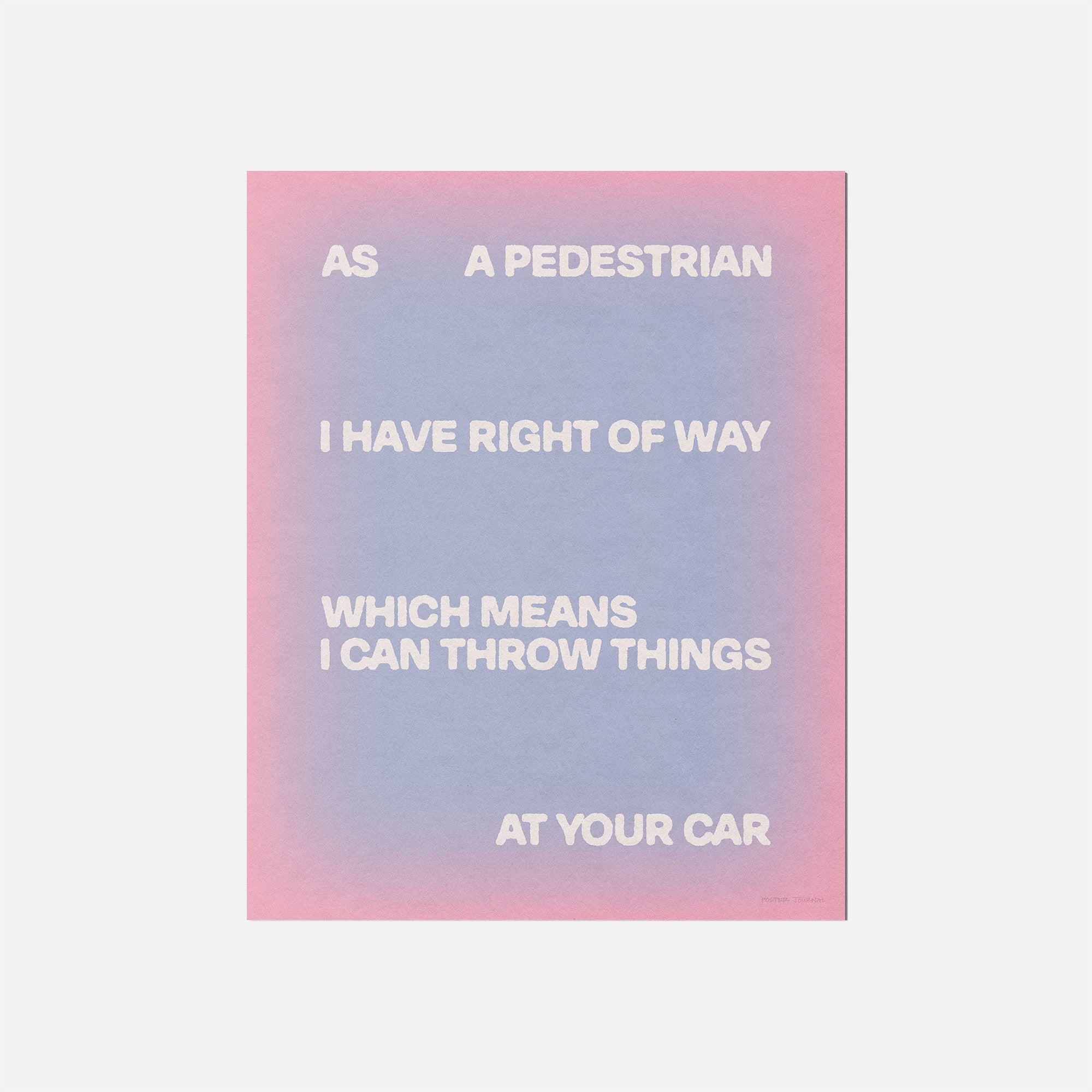PEDESTRIAN PRINT